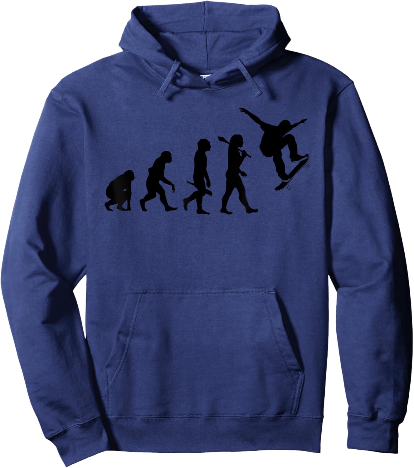 Skateboarding Evolution Hoodie - Hoodie | Navy