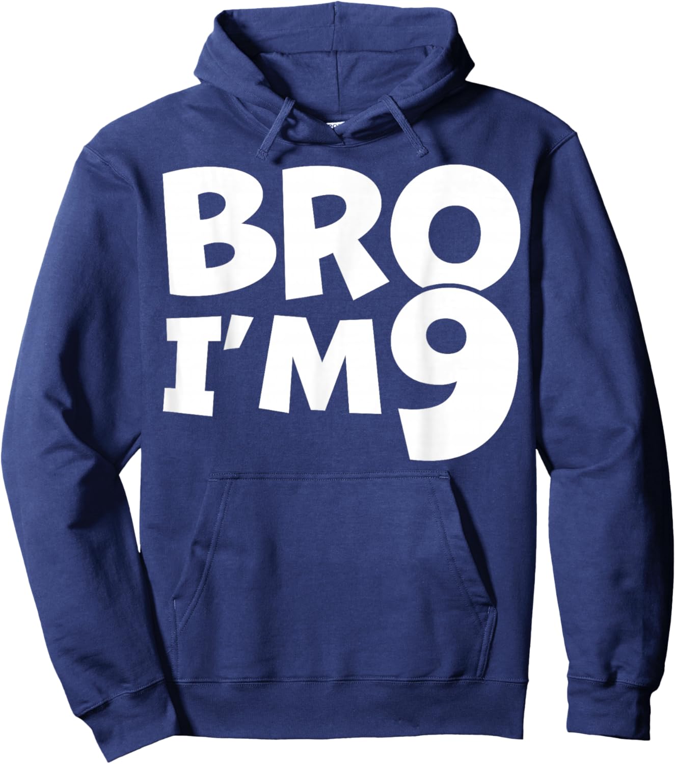9 Year Old BDay Decorations Son Boy 9yr 9th Birthday Hoodie - Hoodie | Navy