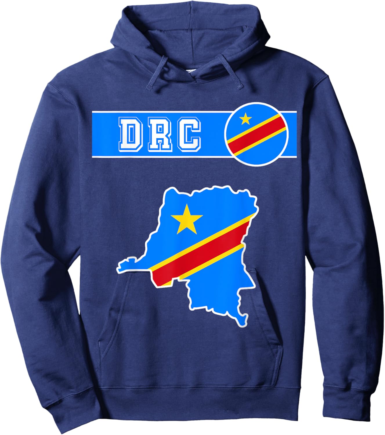 Democratic congo,Democratic Republic of the Congo Flag,DRC. Hoodie - Hoodie | Navy