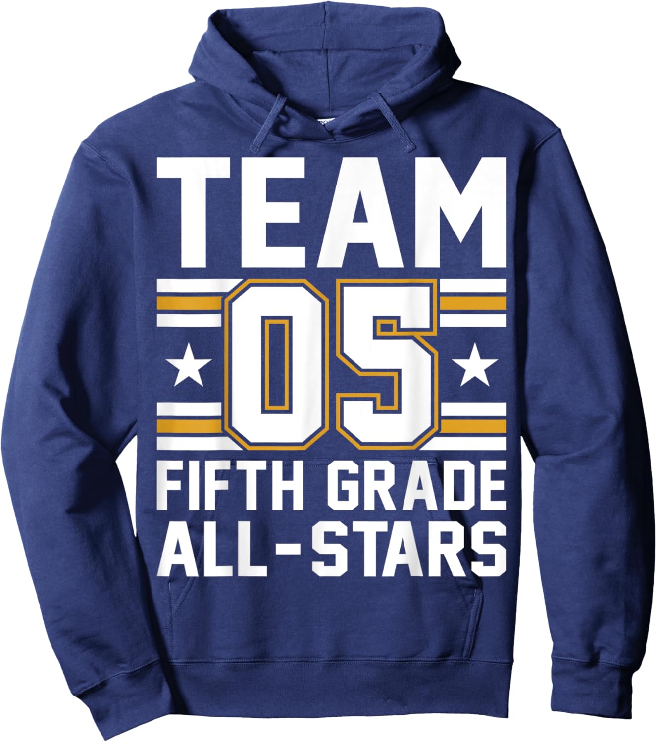 Kids Sports 05 Team Fifth Grade 5th Grade All Stars Jersey Hoodie - Hoodie | Navy