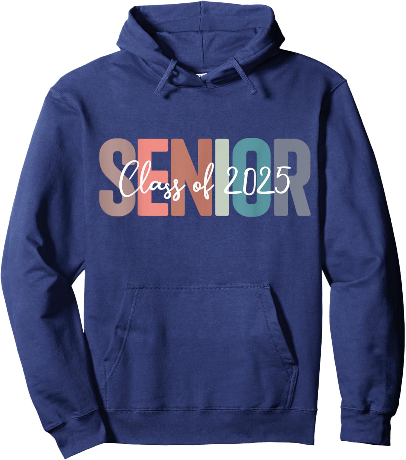 Class of 2025 senior graduation back to school graduate Hoodie - Hoodie | Navy