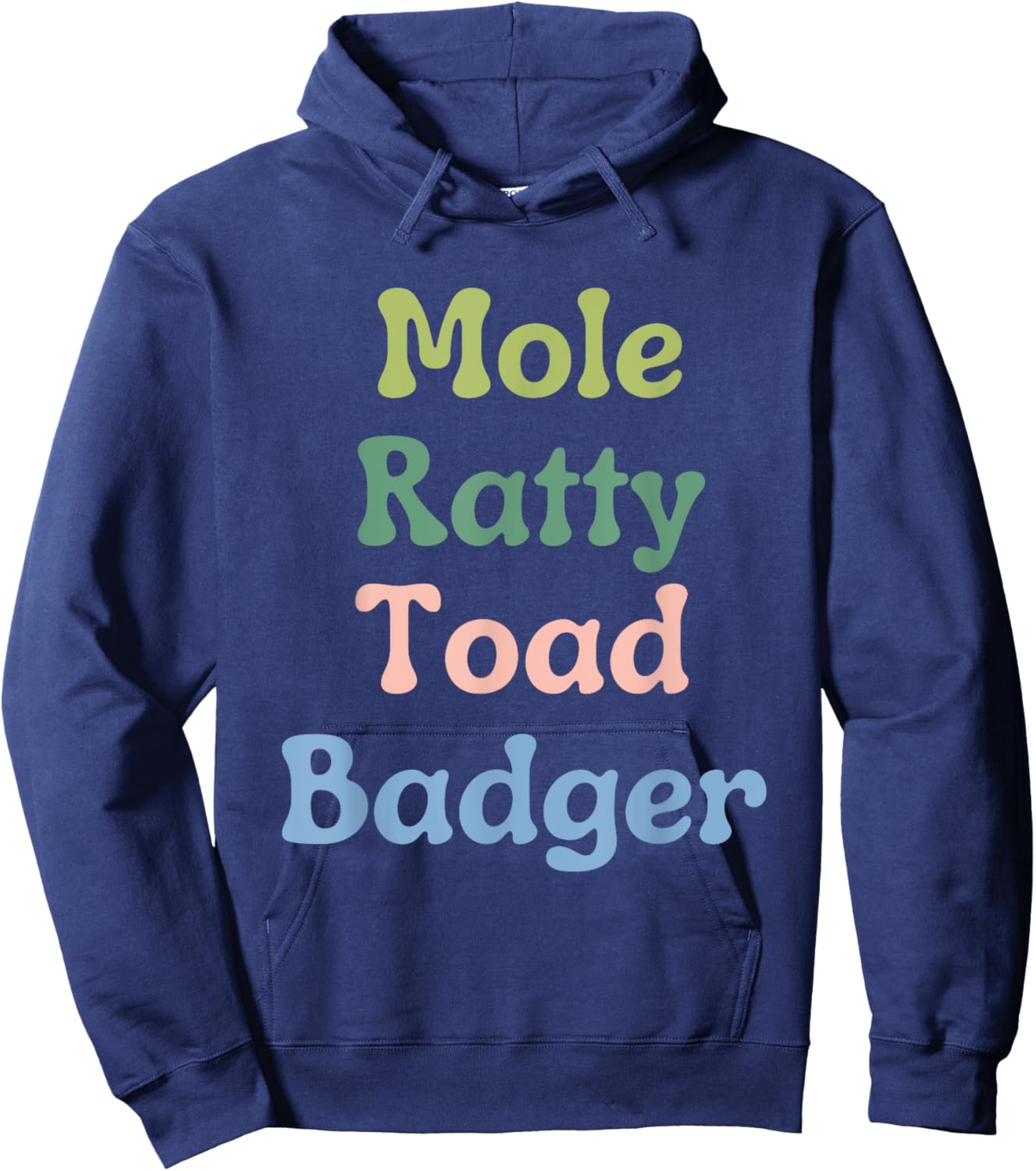 Wind in the Willows Character Funny Hoodie - Hoodie | Navy