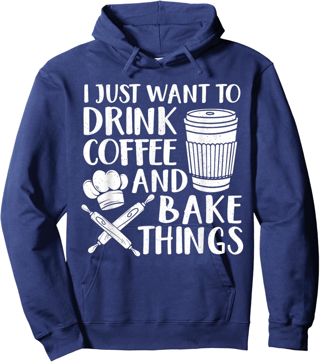 Funny Baking Design Women Coffee Baker Baking Lover Hoodie - Hoodie | Navy