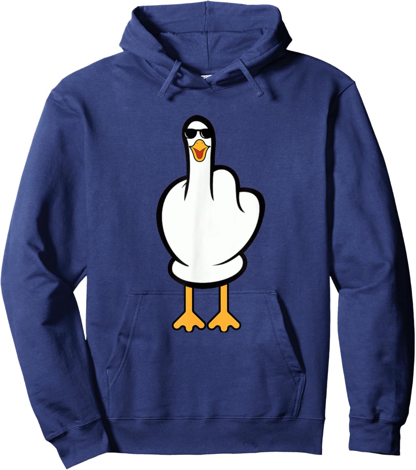 Funny Seagull Sarcastic Joke Rude Seagull Men Women Hoodie - Hoodie | Navy