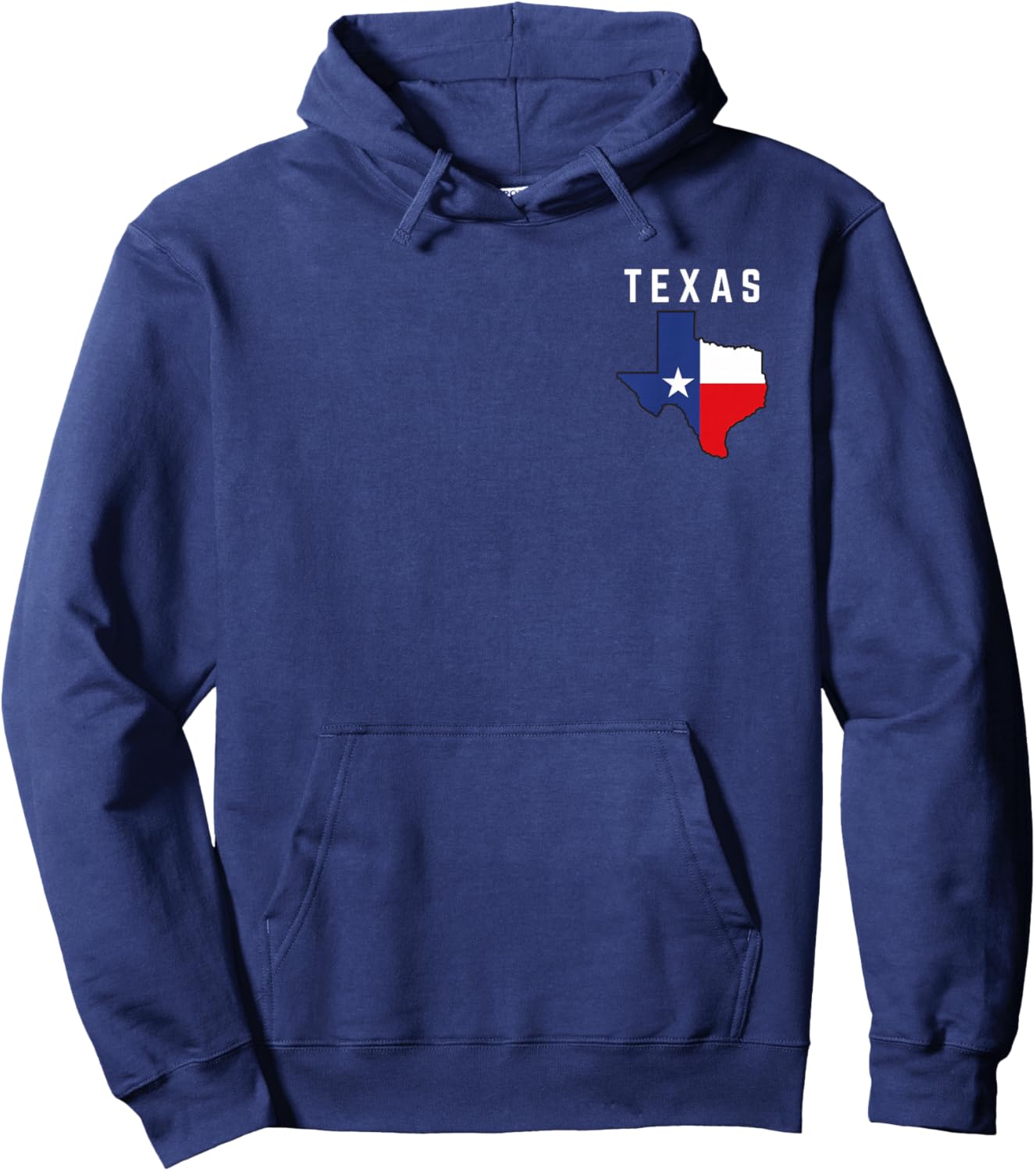 Texas State Star Pride Patriotic Texan Flag Hoodie - Hoodie | Navy