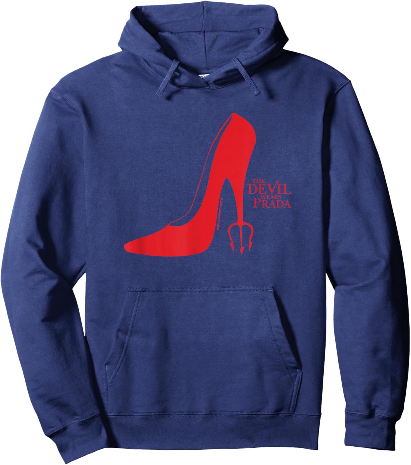 The Devil Wears Prada Red Heel Pitchfork Logo Hoodie - Hoodie | Navy