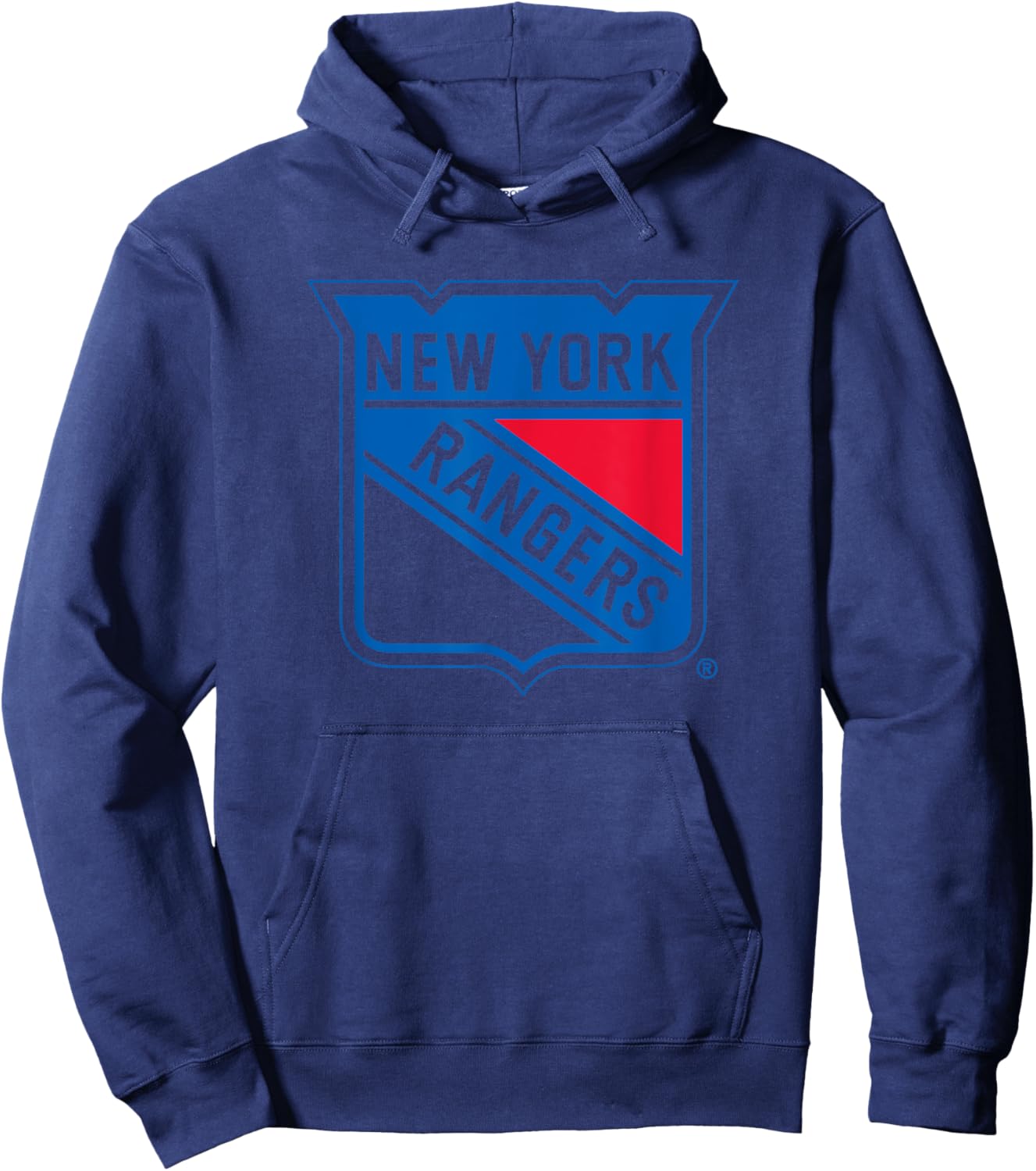 New York Rangers Icon White Officially Licensed Hoodie - Hoodie | Navy