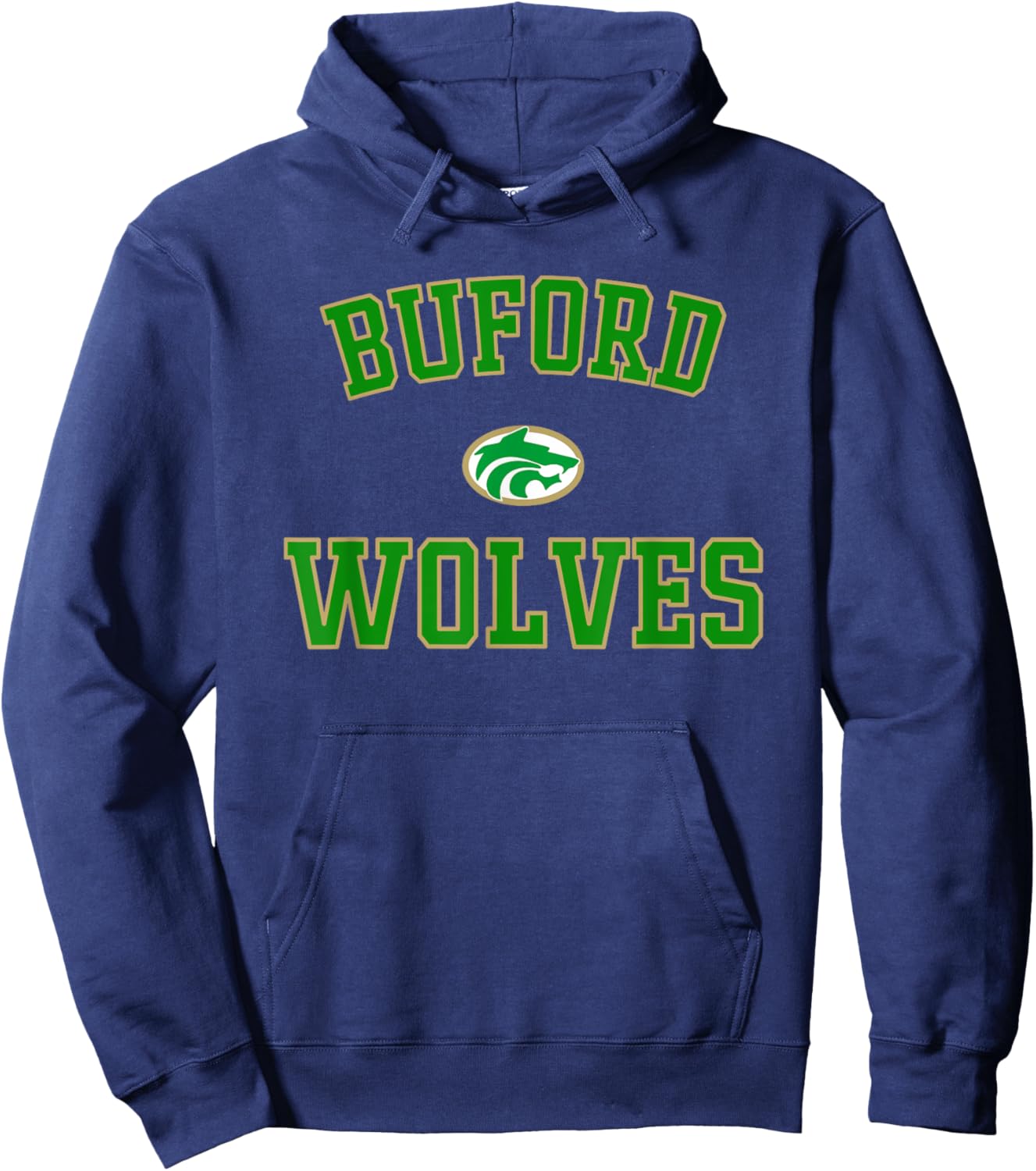 Buford Wolves Logo Varsity HS Hoodie - Hoodie | Navy