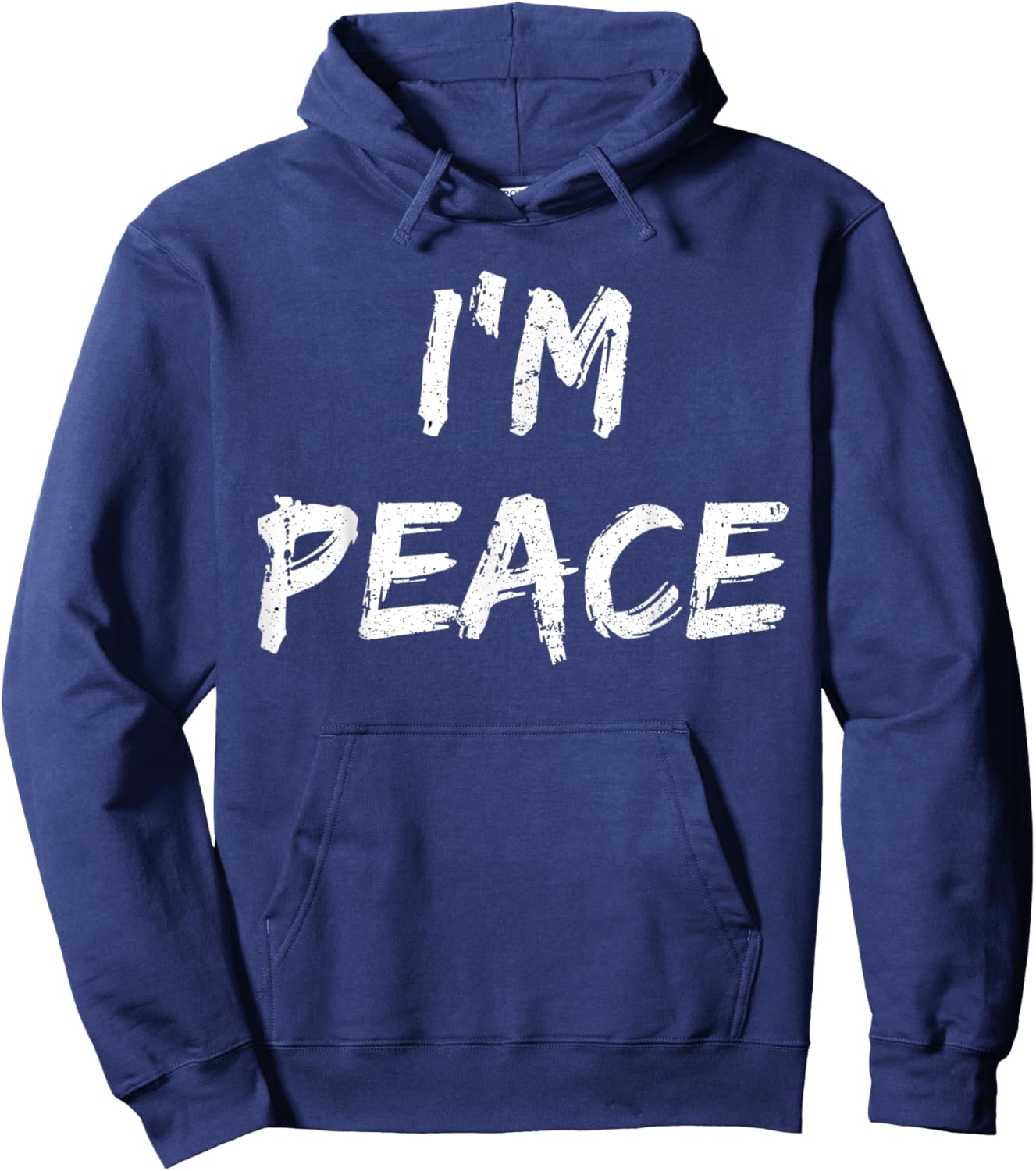 Shirt I Come in Peace I'm Peace Funny Matching Couple Hoodie - Hoodie | Navy