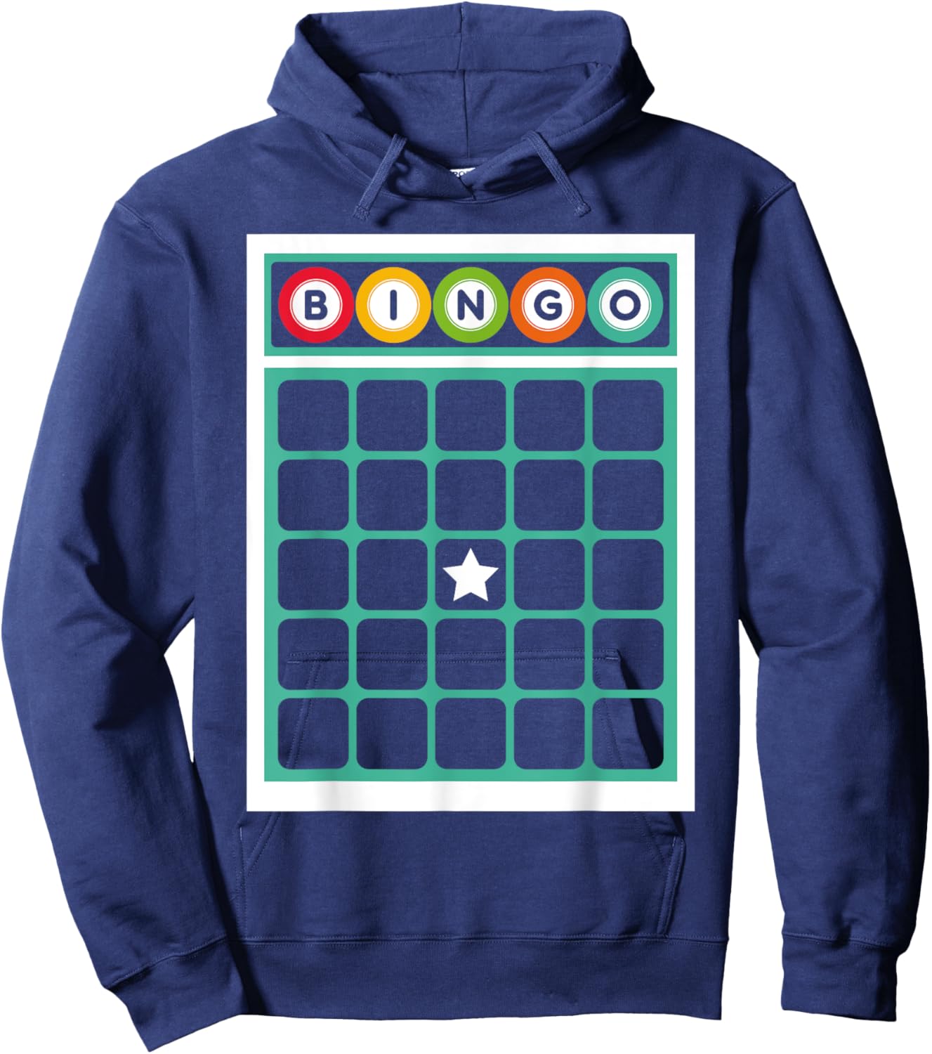 Bingo Card Bingo Costume Funny Bingo Player Halloween Outfit Hoodie - Hoodie | Navy