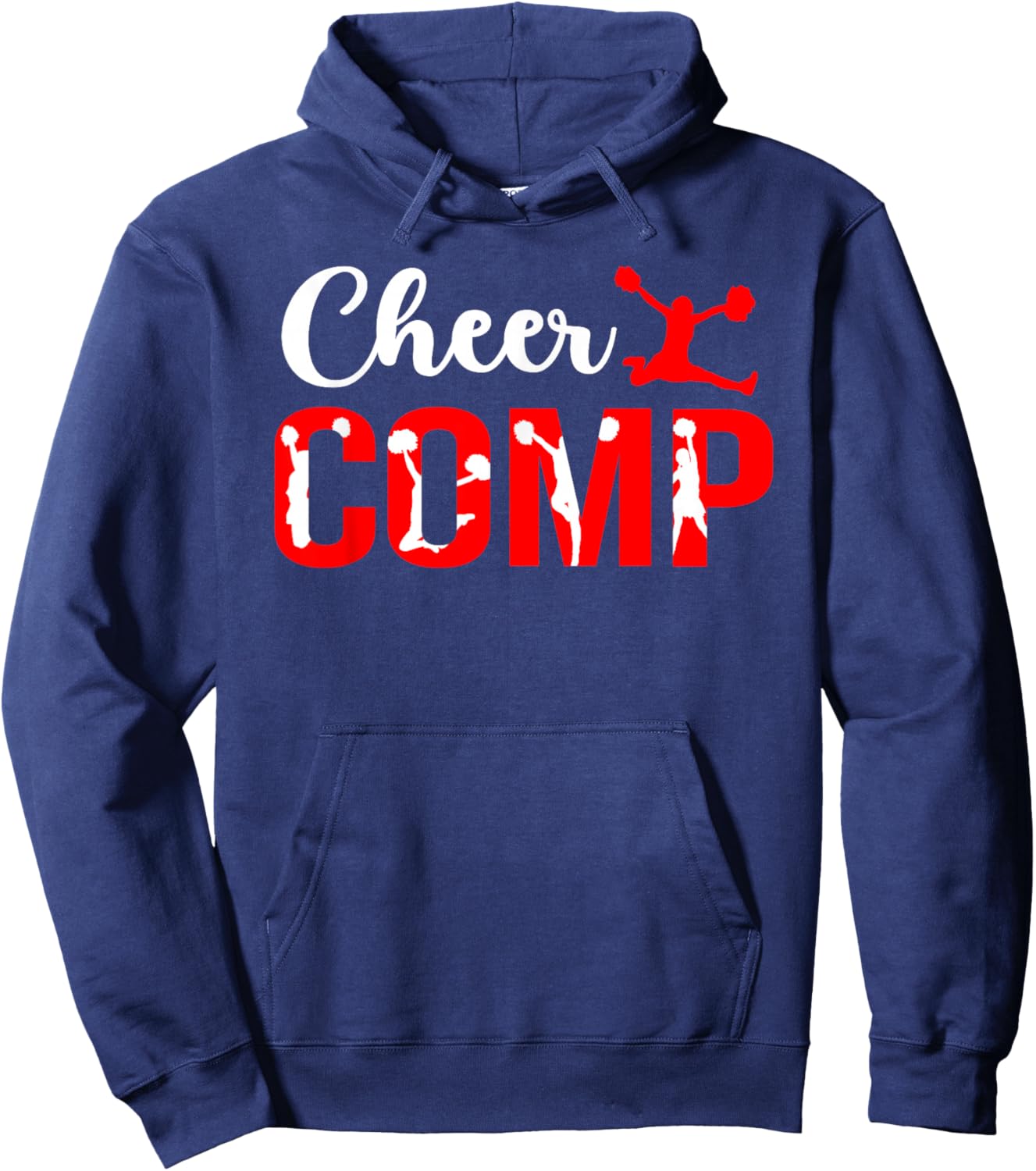 Cheer Comp Day Cheerleader Competition Day Cheerleading Hoodie - Hoodie | Navy