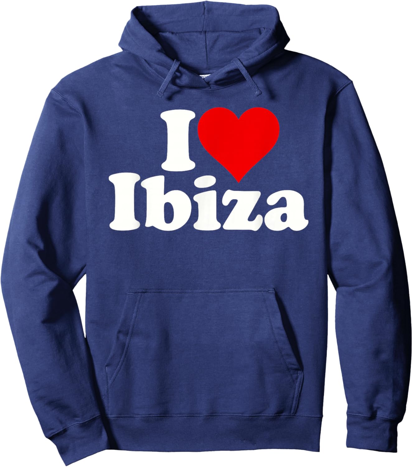 I Love Heart Ibiza Spain BALEARY ISLANDS Hoodie - Hoodie | Navy