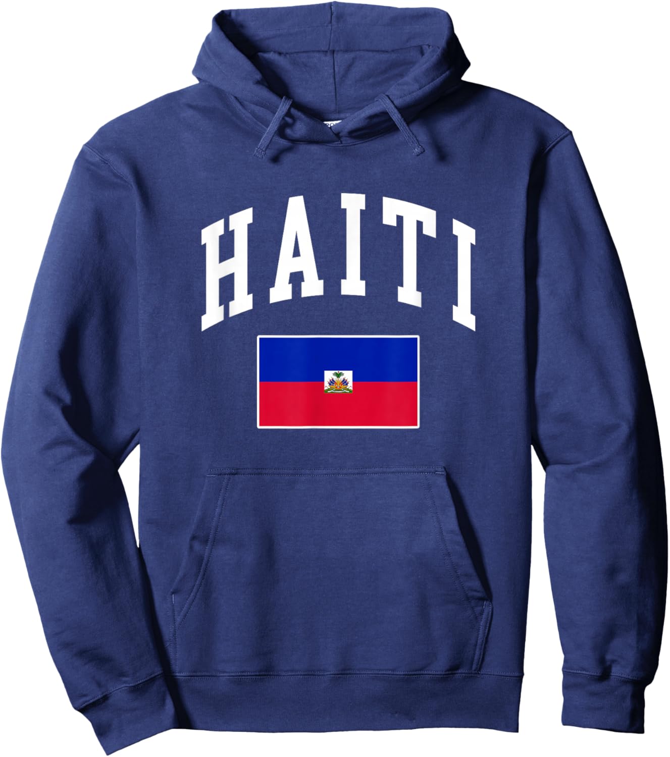 Haiti Haitian Flag Retro Vintage Classic Graphic Hoodie - Hoodie | Navy