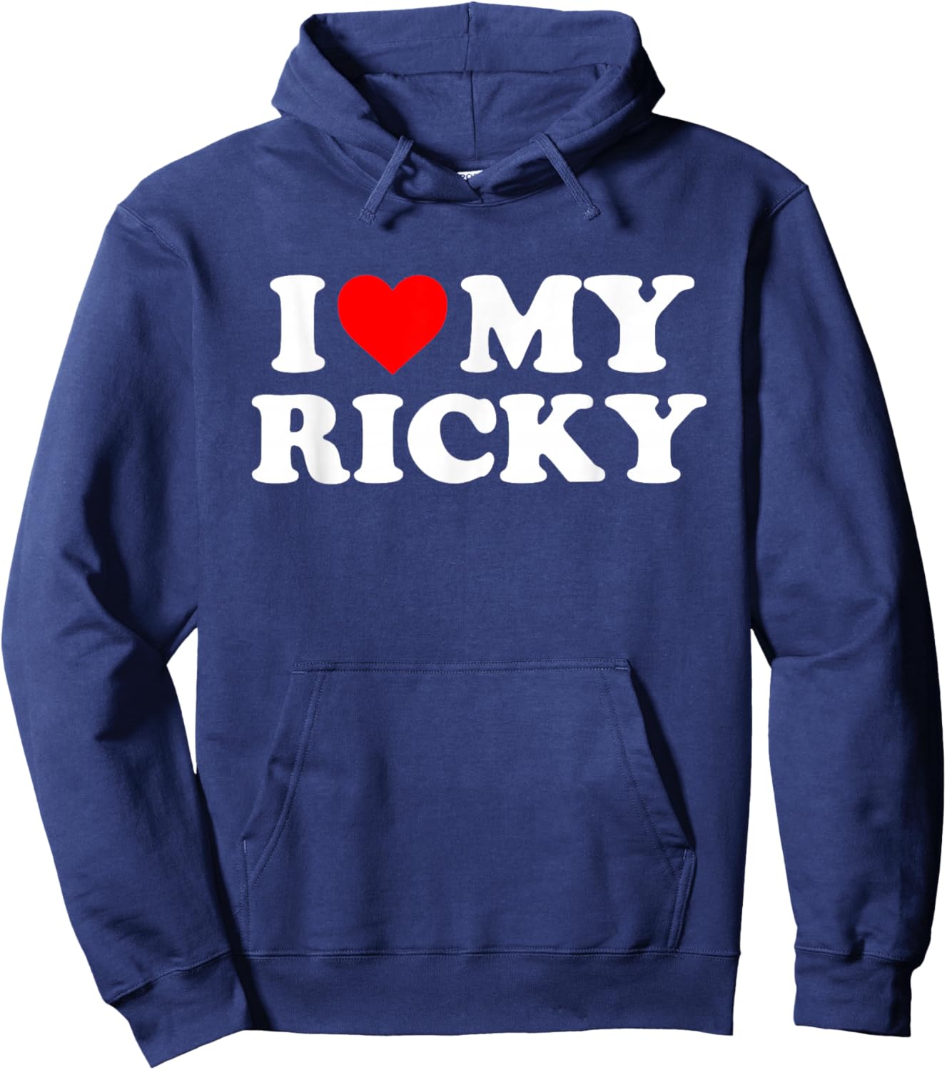 I Love My Ricky Hoodie - Hoodie | Navy