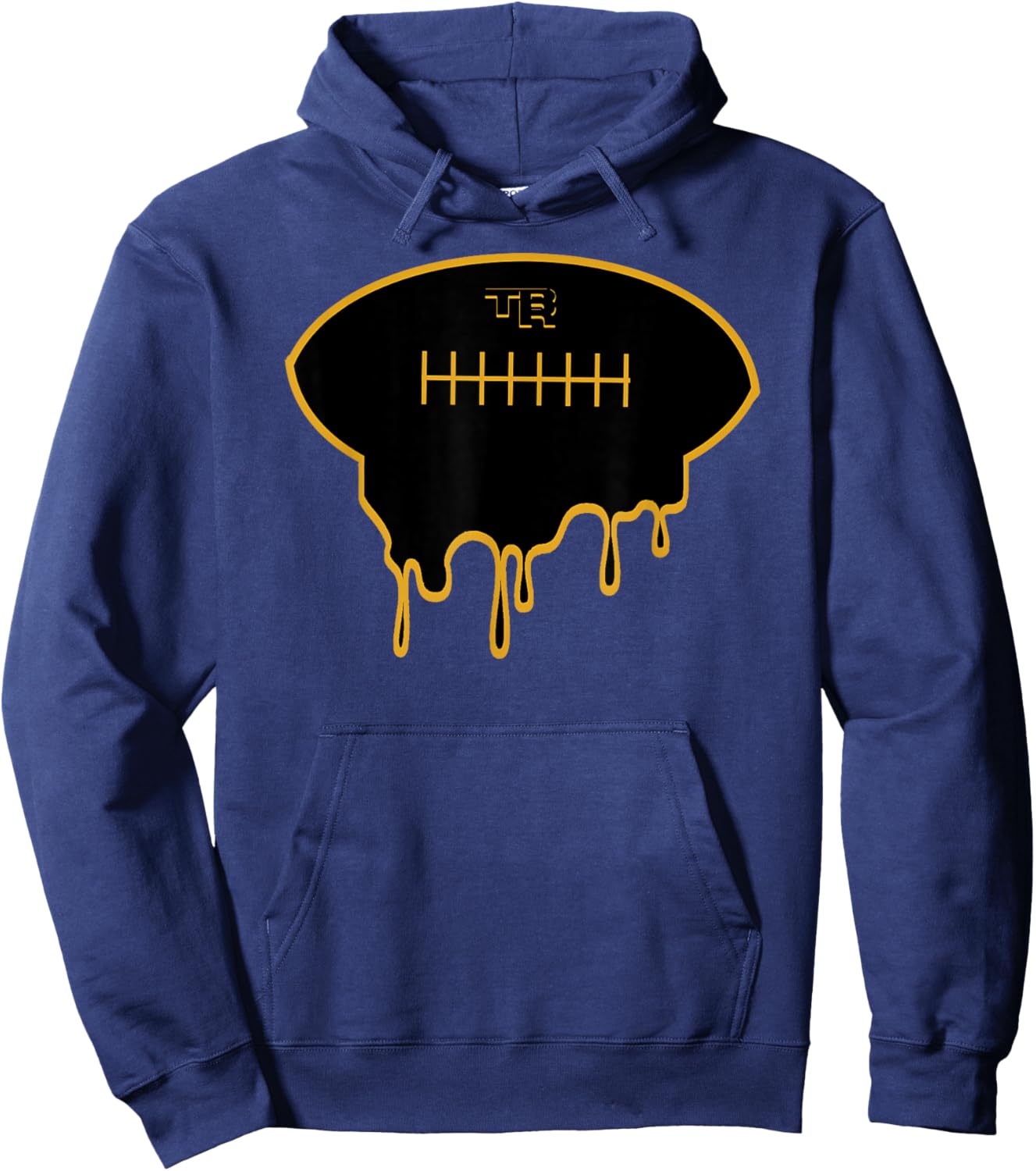 Football Drip Hoodie - Hoodie | Navy