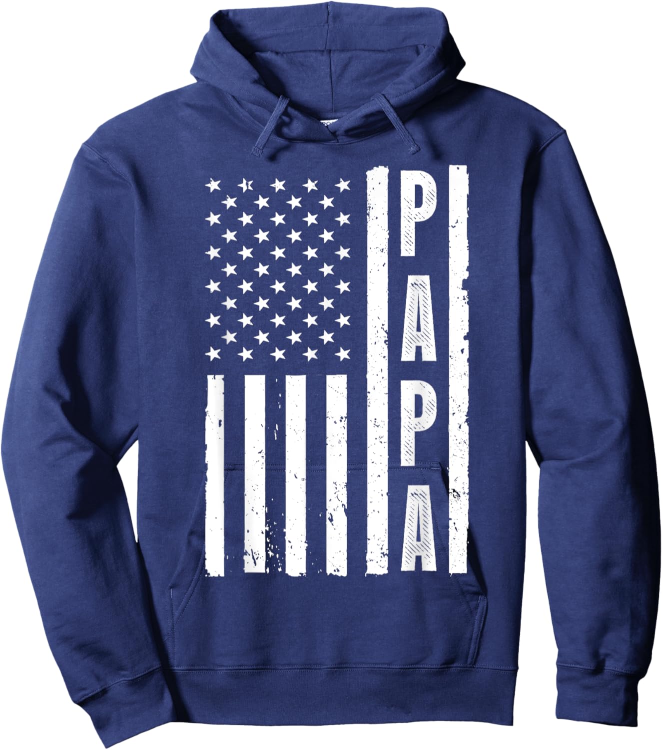 Best Papa Design Dad Grandpa Papi Father's Day Papa Hoodie - Hoodie | Navy