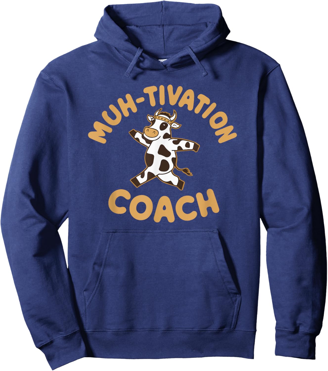 Motivationscoach Kuh Lustig Fitness Motivation Trainer Hoodie - Hoodie | Navy