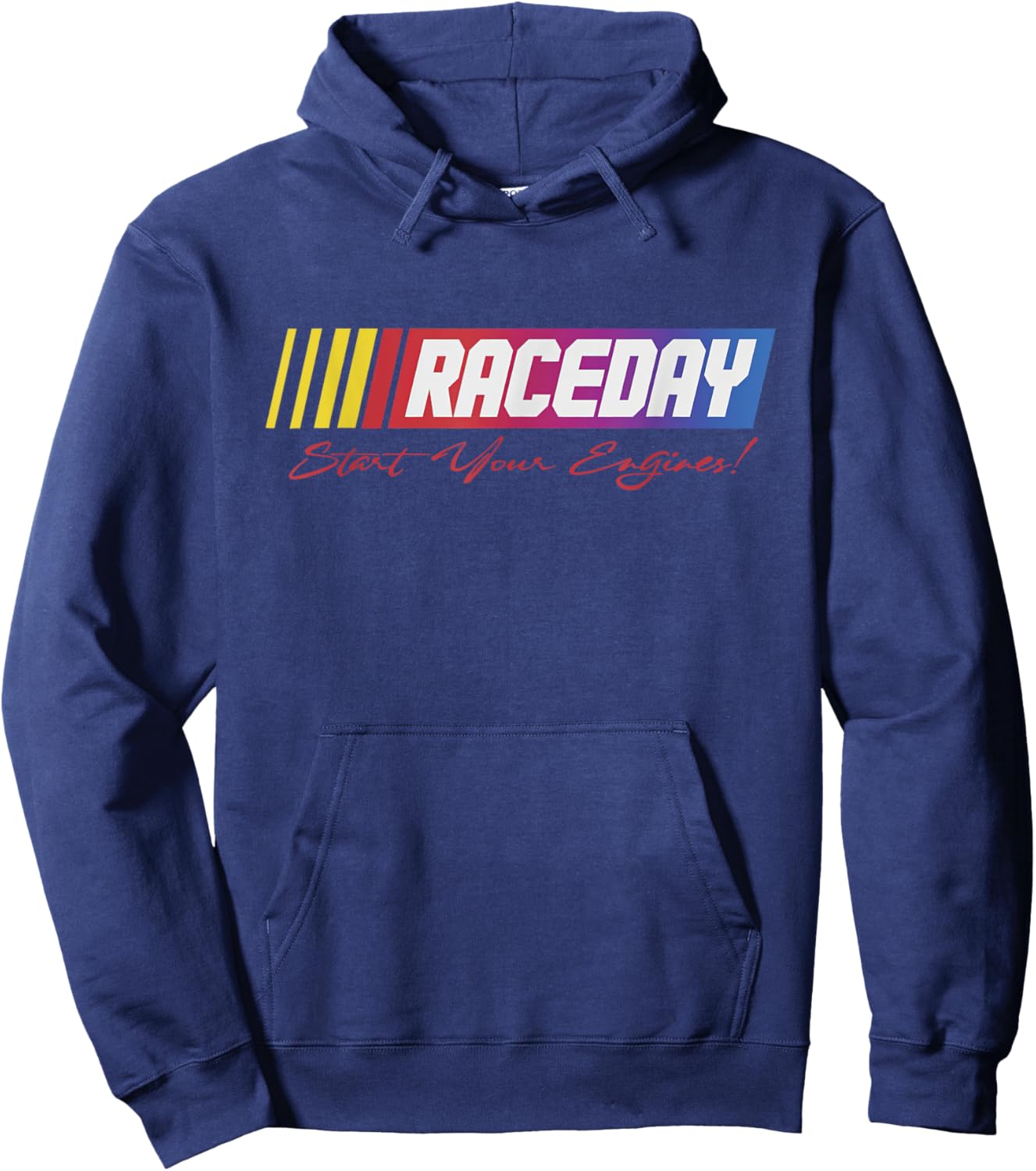Raceday Start your Engines | If You Ain't First You're Last Hoodie - Hoodie | Navy