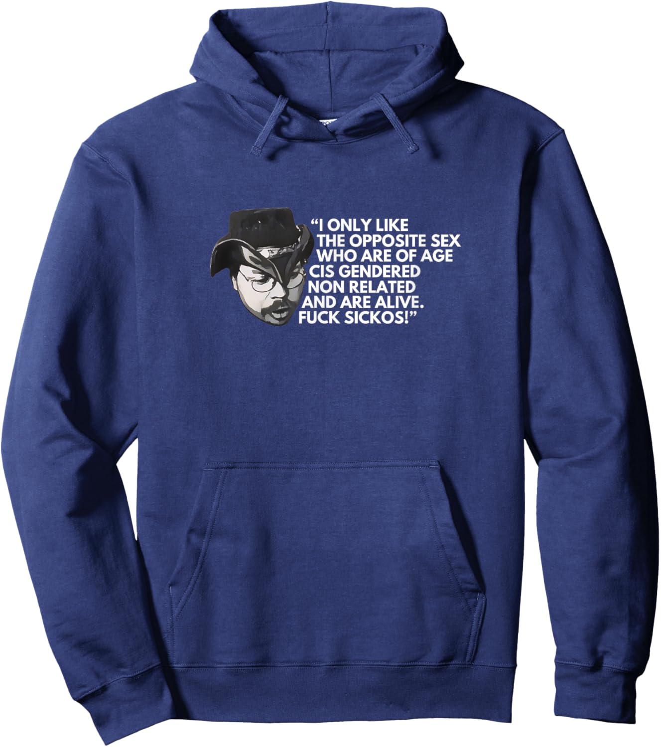 Fuck Sickos KingCobraJFS Boglim design Hoodie - Hoodie | Navy