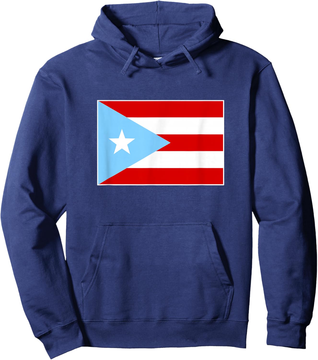Light Blue Puerto Rico Celeste Flag Hoodie - Hoodie | Navy