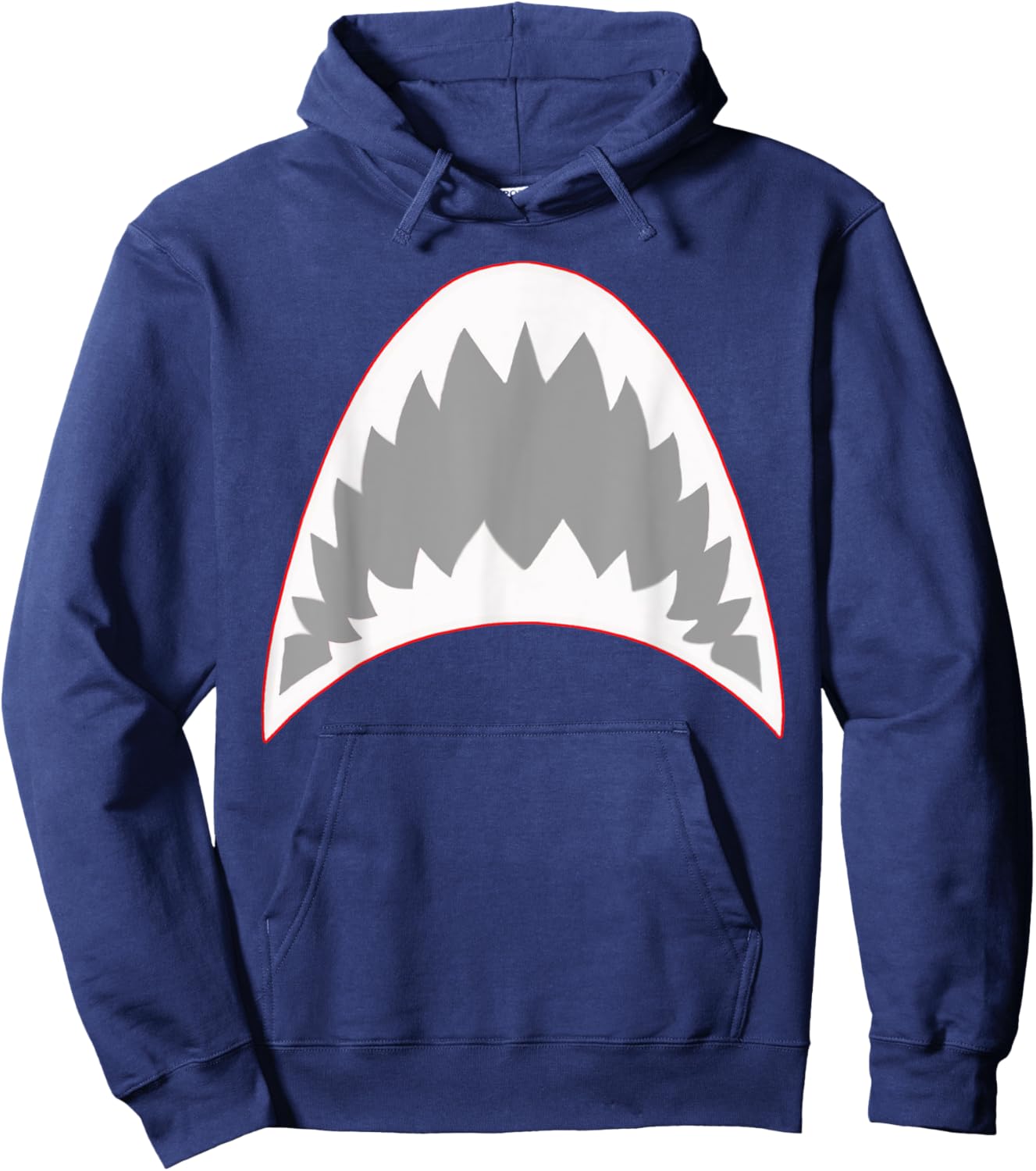 Shark Mouth Jaw Lazy Easy Costume For Halloween Party Hoodie - Hoodie | Navy
