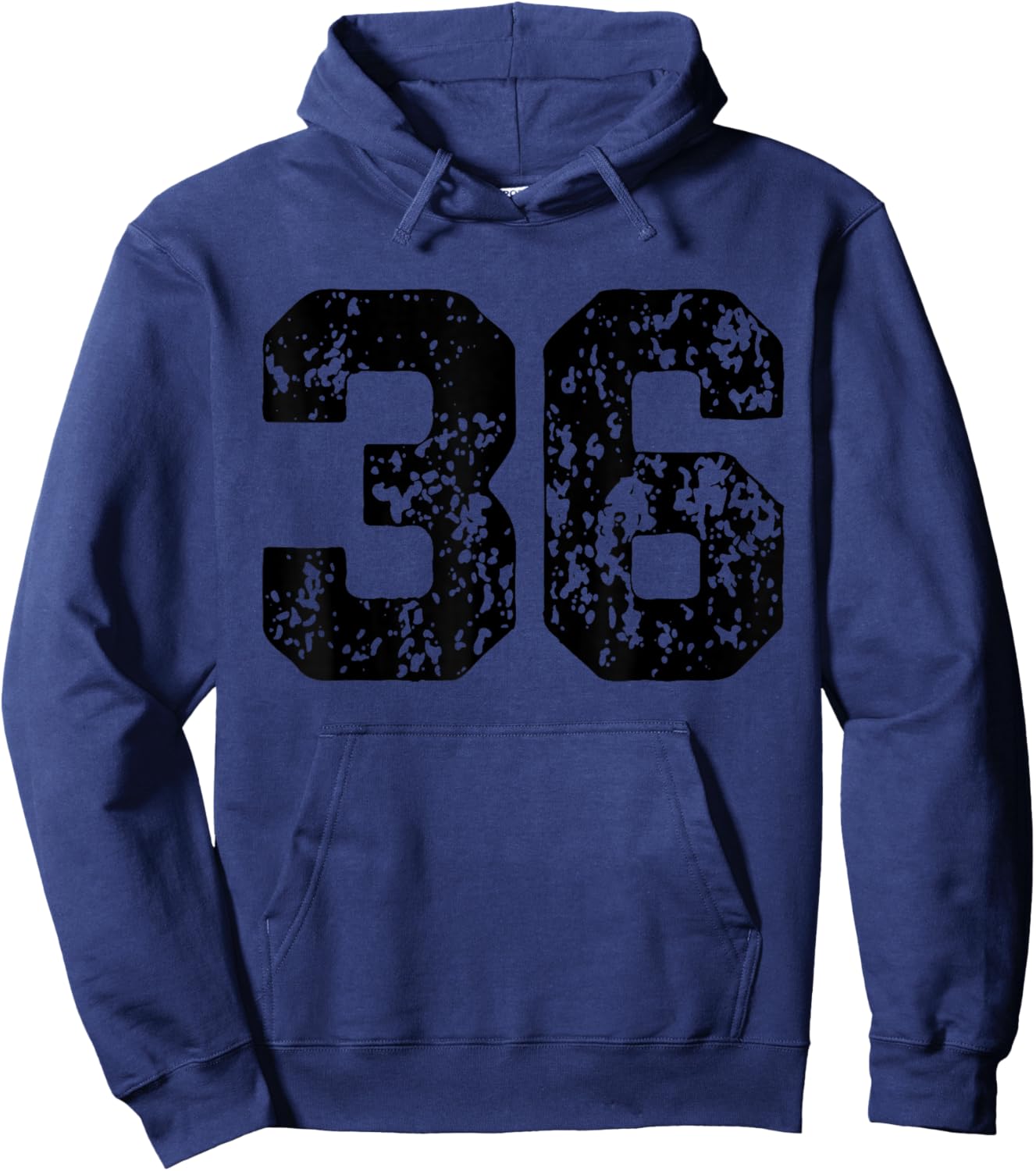 Number 36 Black Best Classic College Style Birthday Funny Hoodie - Hoodie | Navy