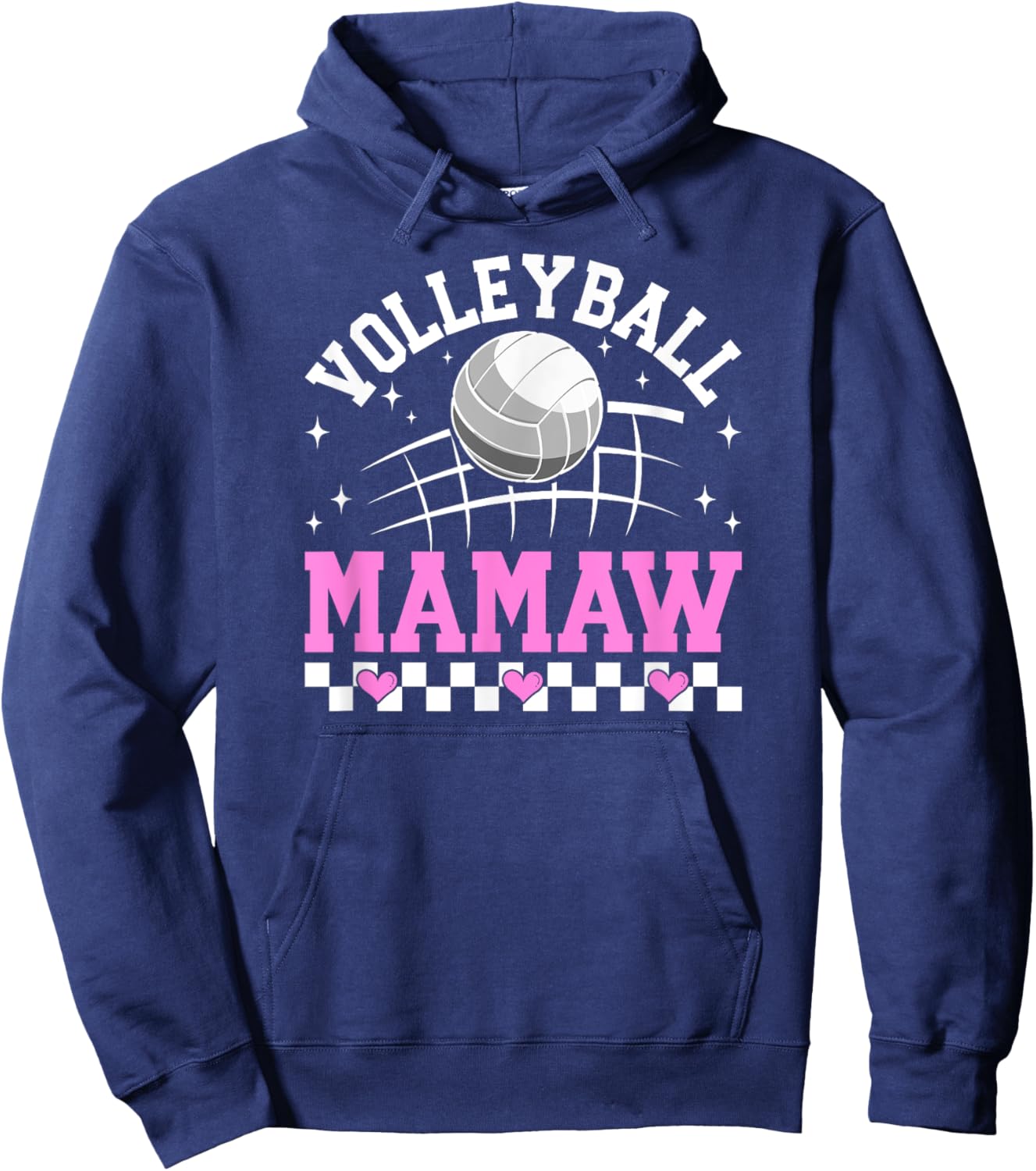 Volleyball Mamaw Of A Volleyball Player Mamaw Hoodie - Hoodie | Navy