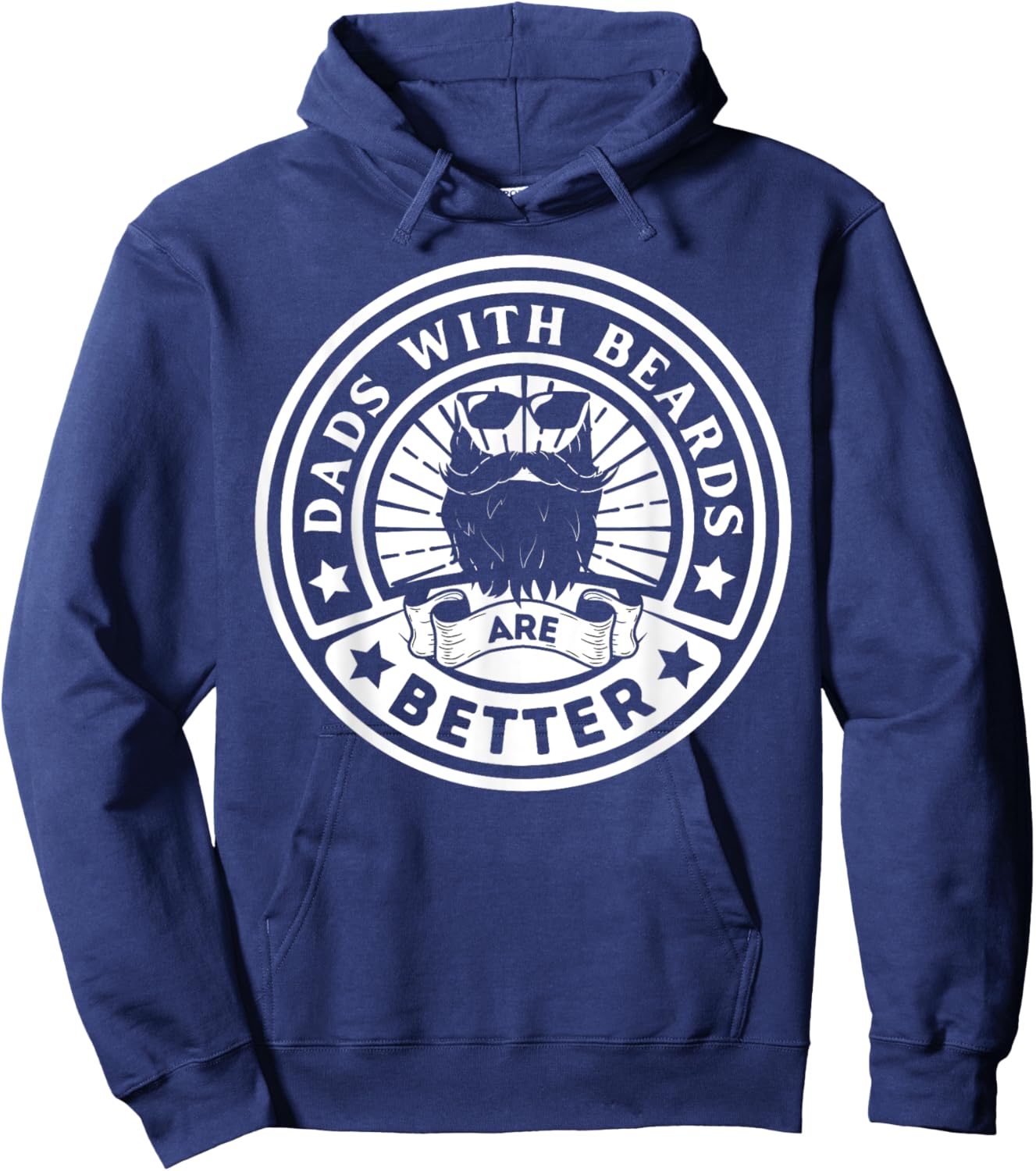 Dads with Beards are Better Father's Day Hoodie - Hoodie | Navy