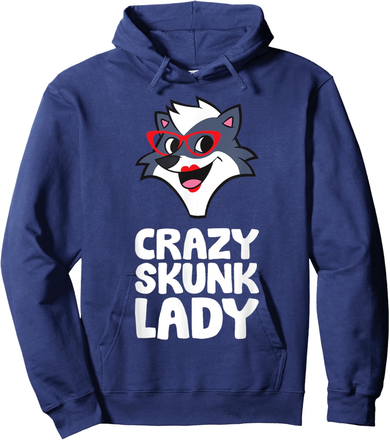 Crazy Skunk Lady Hoodie - Hoodie | Navy