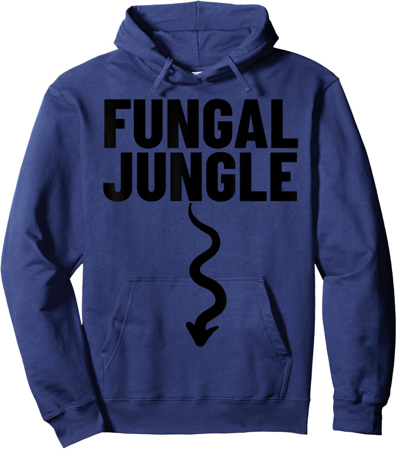 FUNGAL Jungle Arrow Funny Airport Cruise Exchange Gag Gift Hoodie - Hoodie | Navy