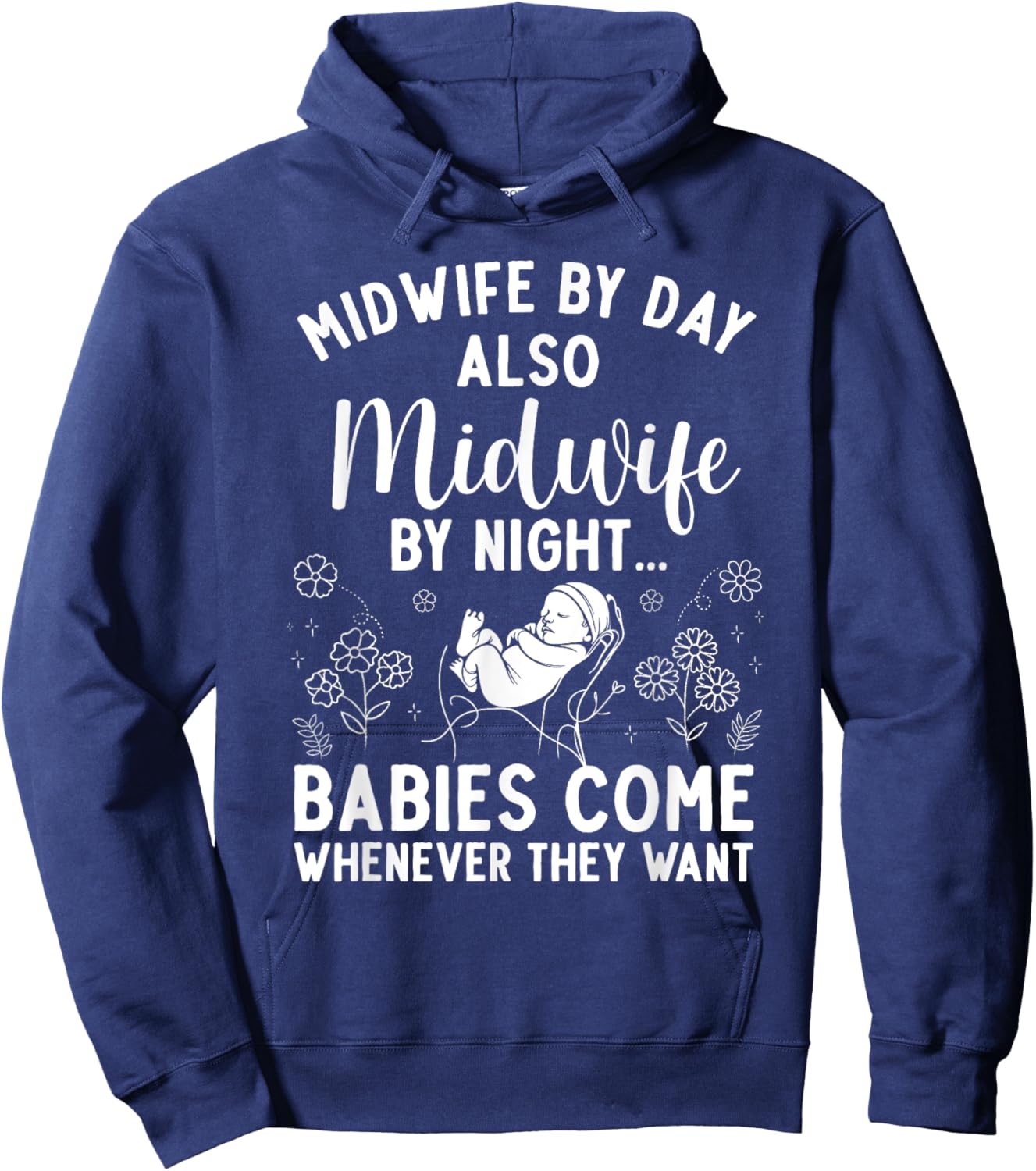 Midwife Art Midwifery Labor And Delivery Midwife Hoodie - Hoodie | Navy