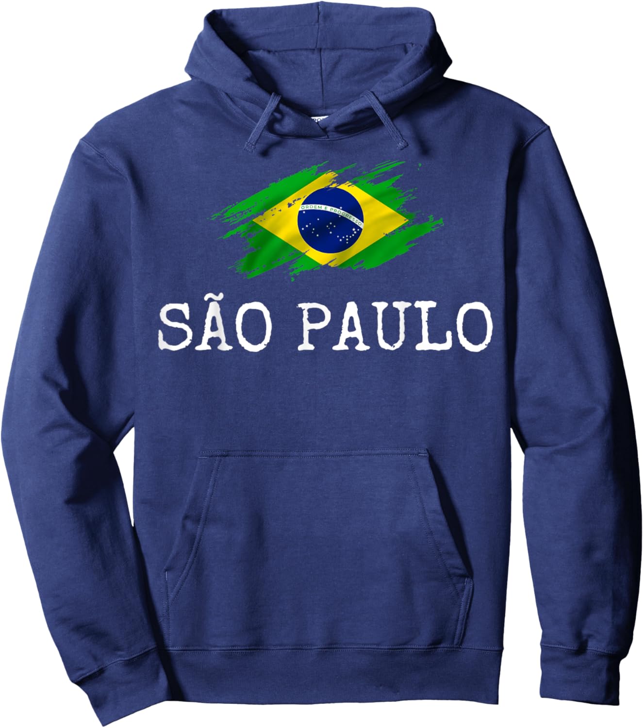 Sao Paulo Brazil Country City Brazilian Fun Women Men Pun Hoodie - Hoodie | Navy