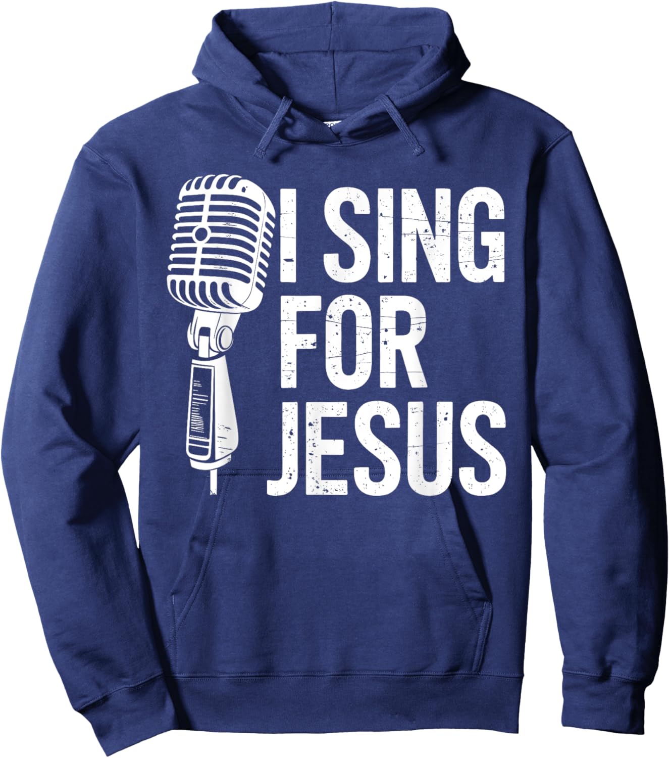 I Sing For Jesus Christian Church Singer Singing Hoodie - Hoodie | Navy