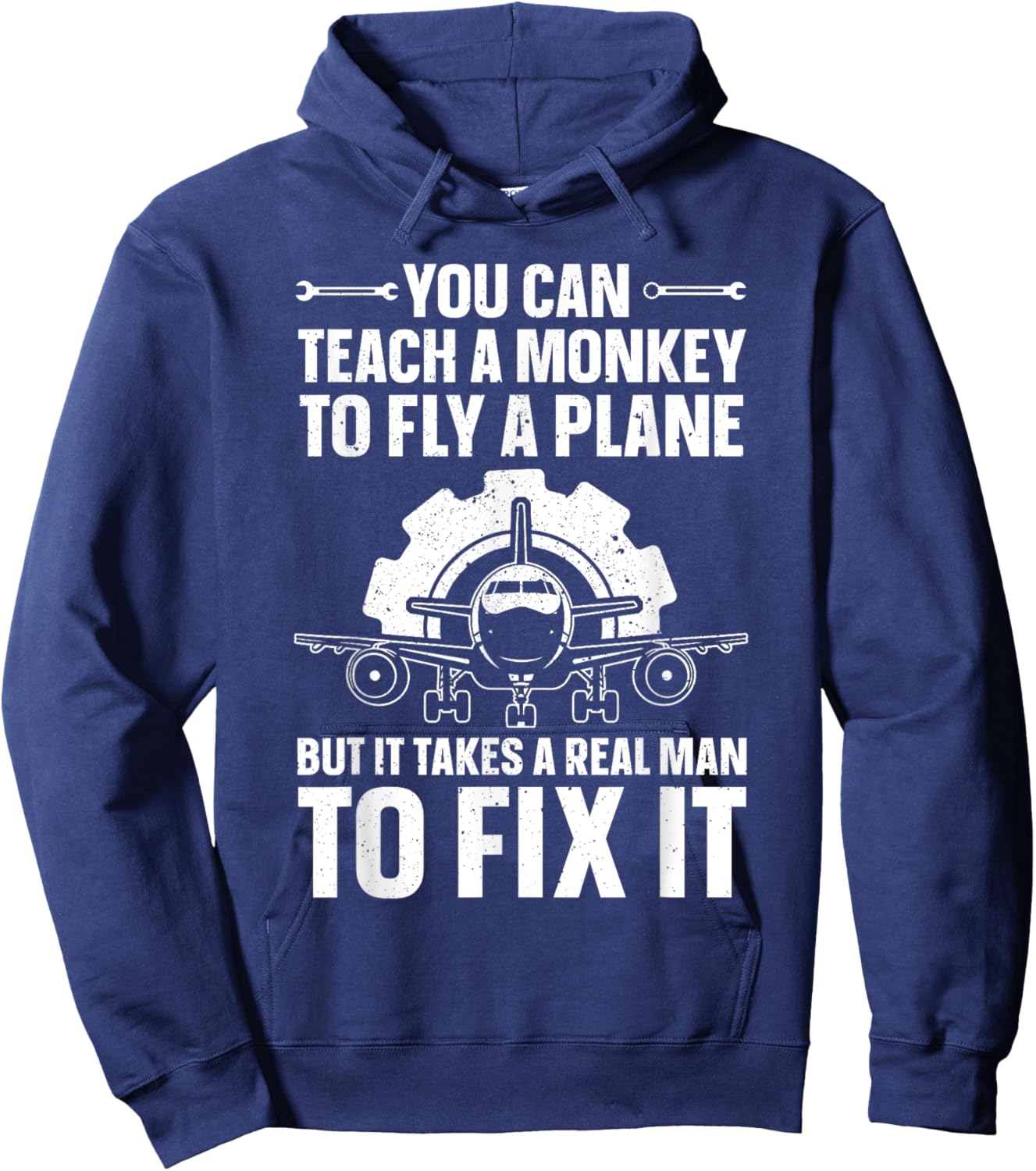 Funny Aircraft Mechanic Art Boys Aircraft Technician Hoodie - Hoodie | Navy