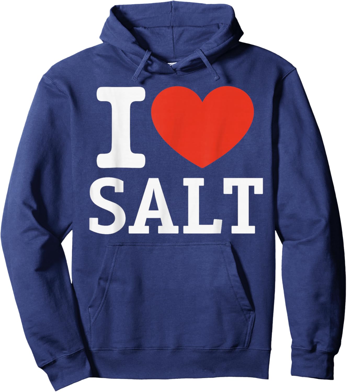 I Love Salt City Heart Graphic Souvenir Travel Hoodie - Hoodie | Navy