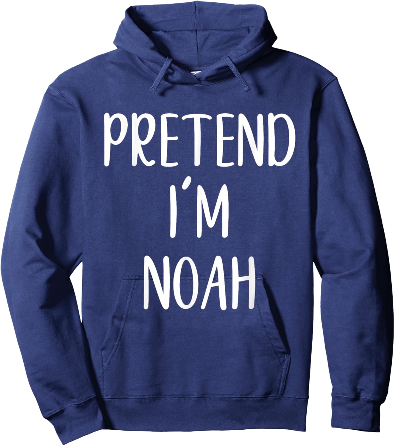 Pretend I'm A Noah Costume Halloween Funny Easy Adult Kid Hoodie - Hoodie | Navy