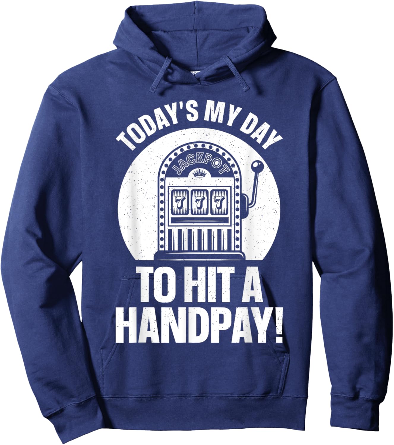 Cool Slot Machine Design Women Casino Gambling Lover Hoodie - Hoodie | Navy