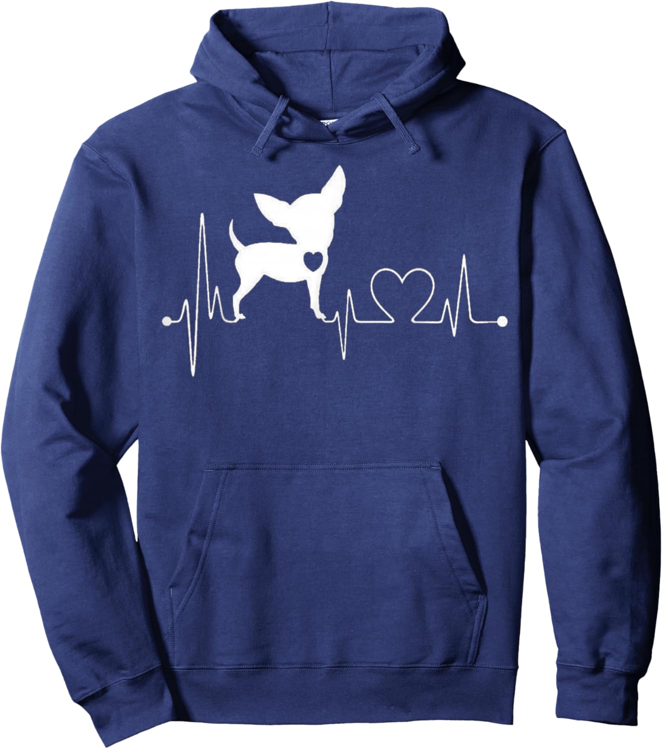 Chihuahua Cute Heartbeat Funny , Women and Children Hoodie - Hoodie | Navy