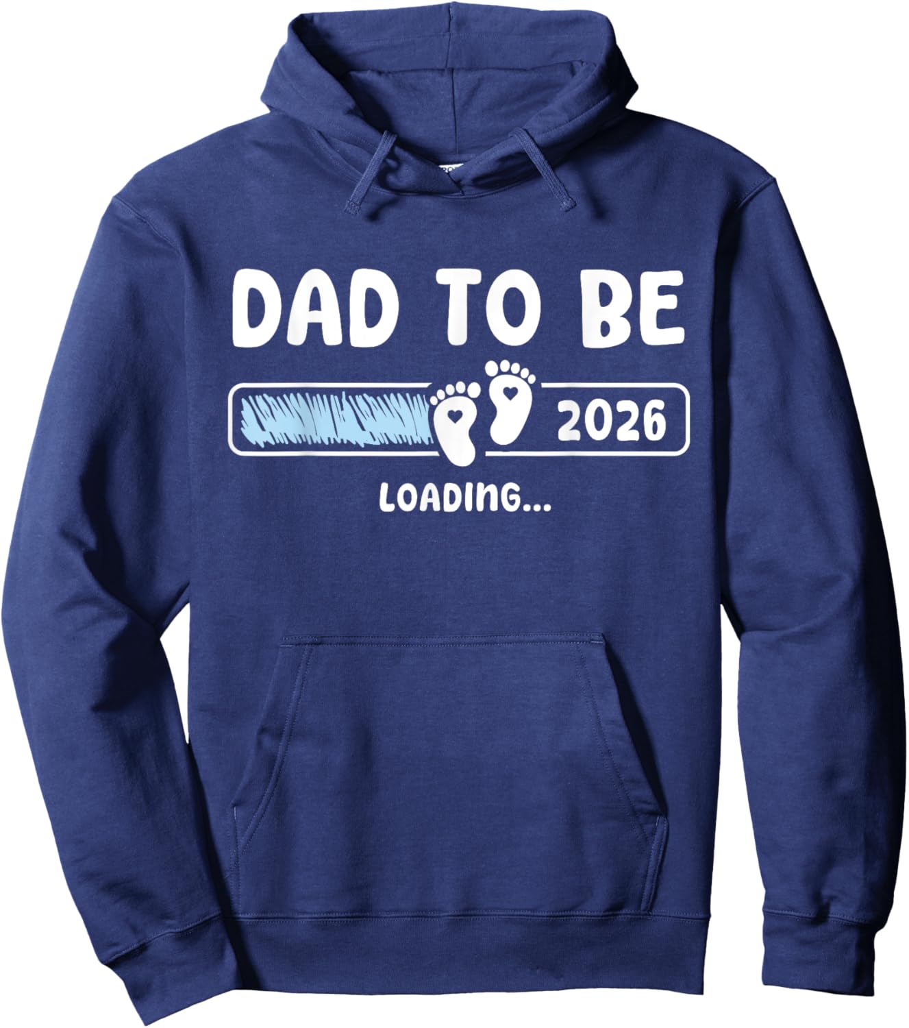 Dad To Be 2026 Dad est 2026 Daddy To Be Promoted to Daddy Hoodie - Hoodie | Navy