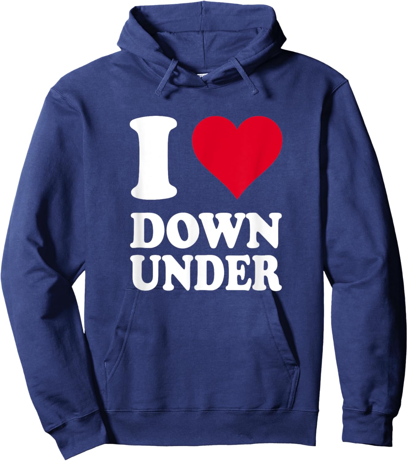 I Love Down Under Hoodie - Hoodie | Navy
