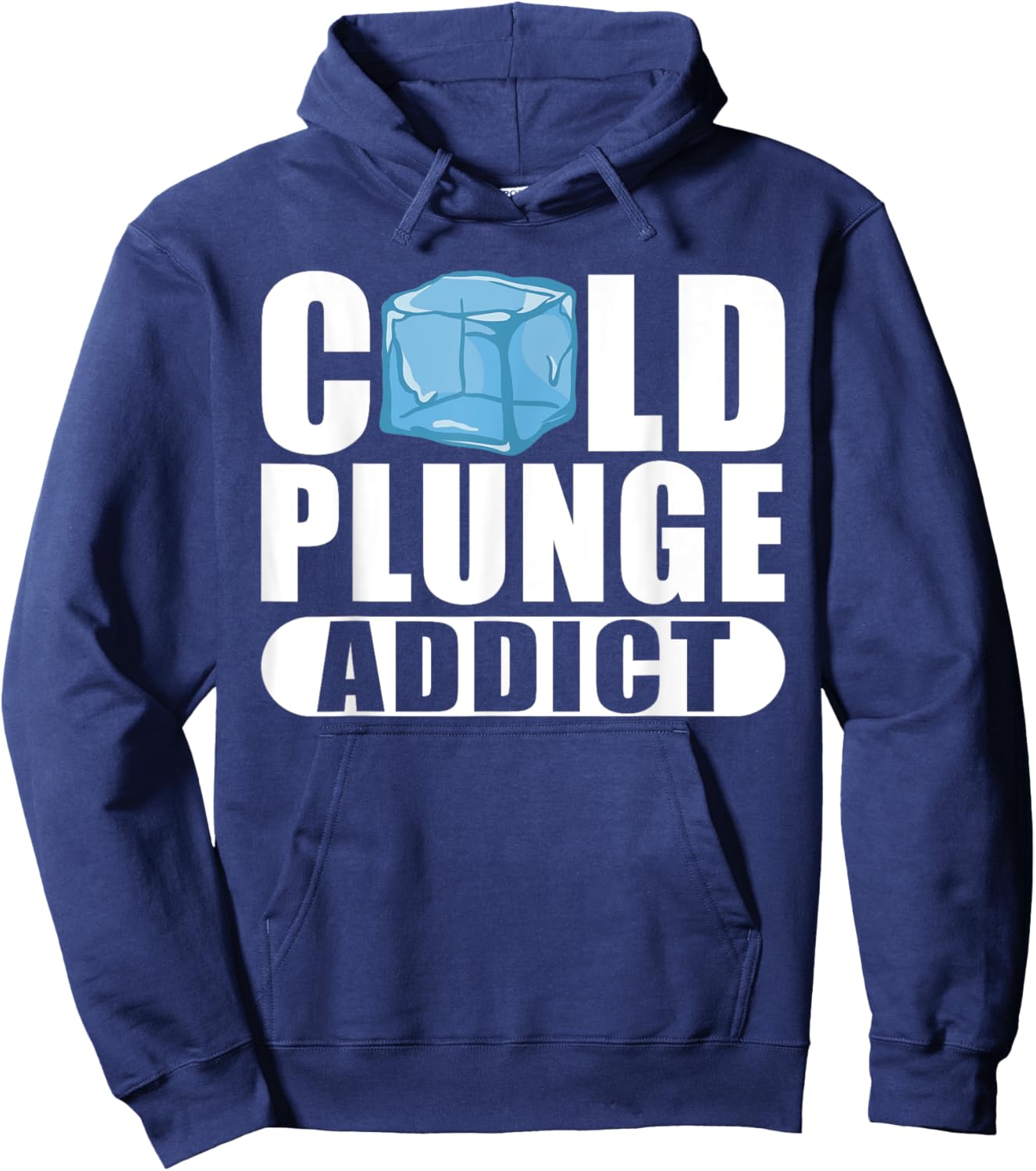 Cold Plunge Addict Ice Bath Hoodie - Hoodie | Navy