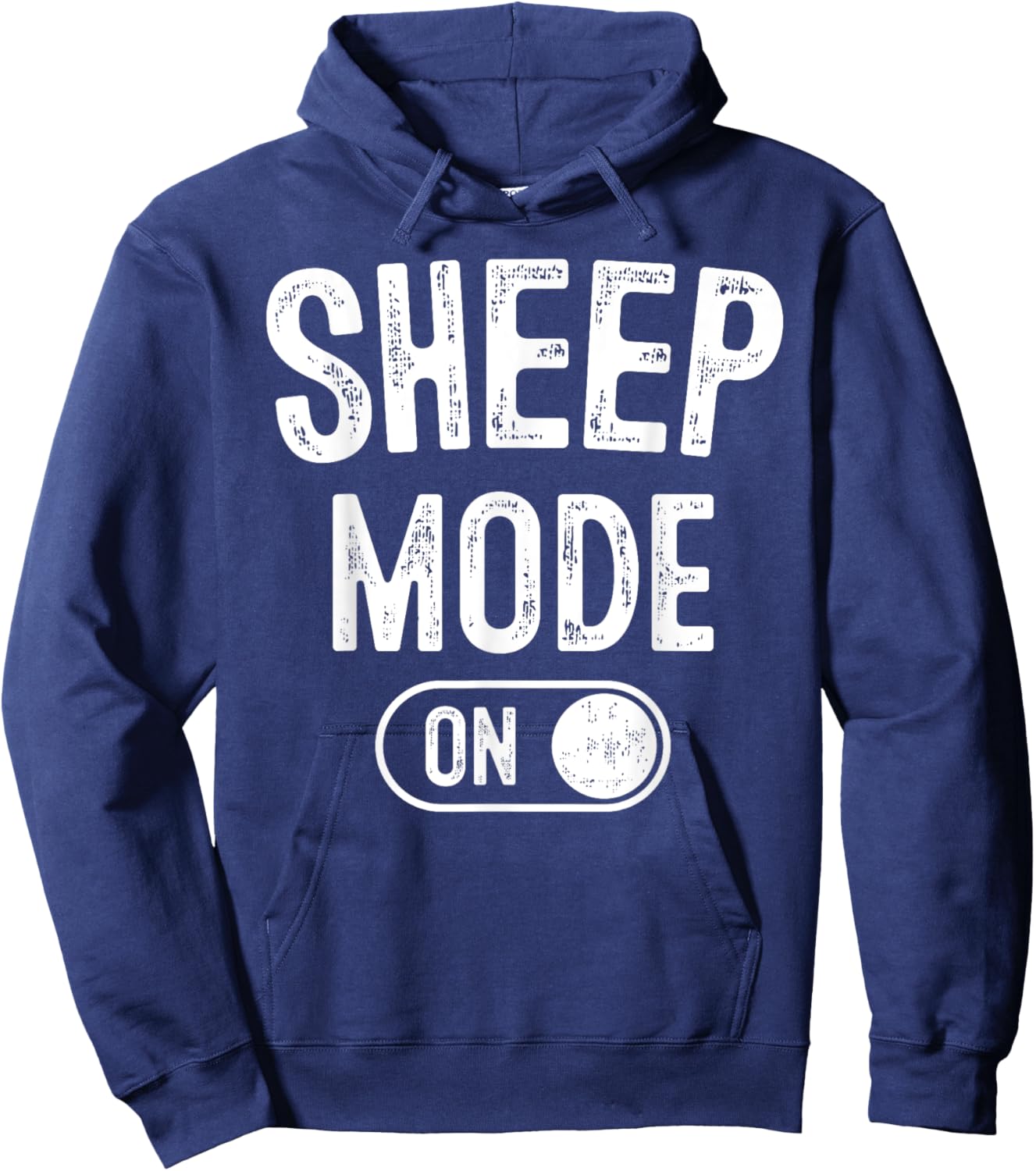 Sheep Mode On Costume Funny Farmer Gift Animal Lover Hoodie - Hoodie | Navy
