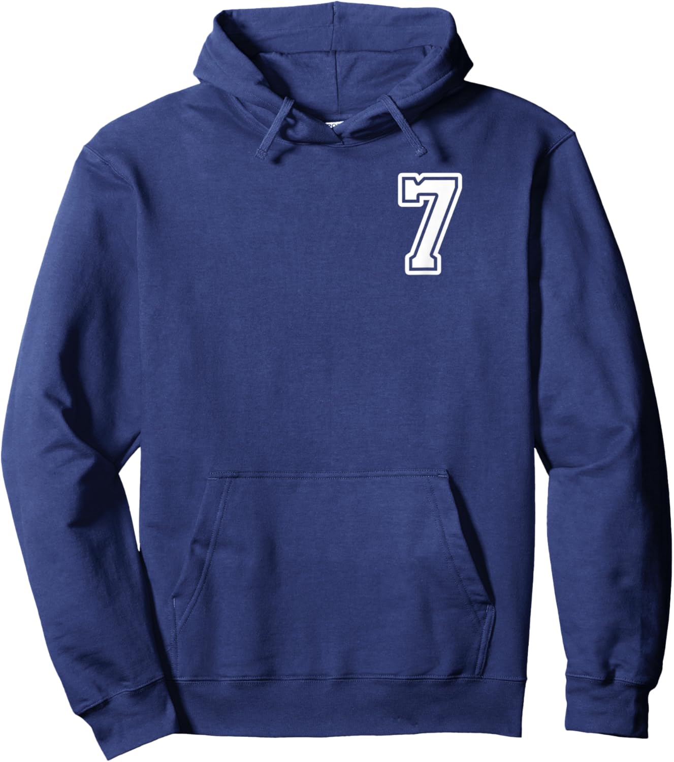 Number 7 Shirt #7 Player Sports Team Men Women Kids Hoodie - Hoodie | Navy