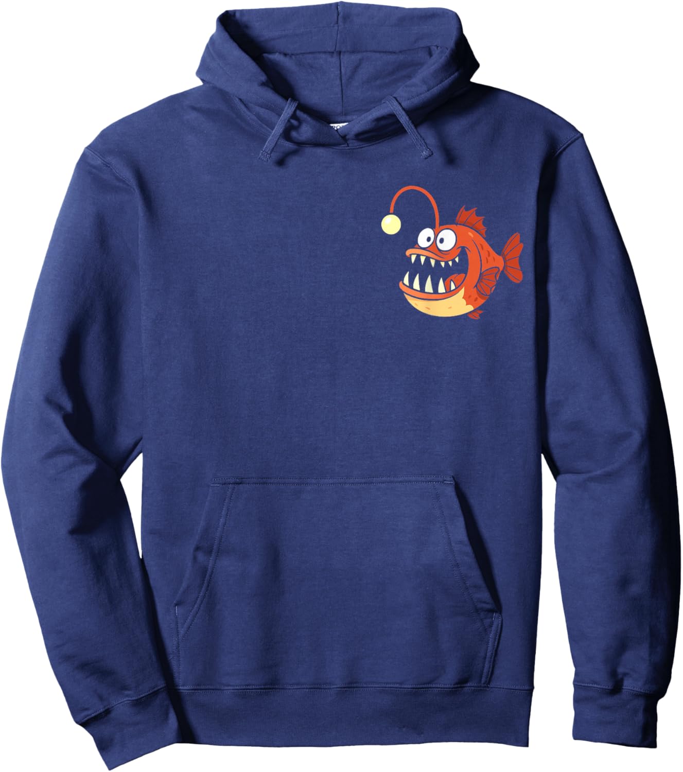 Funny Anglerfish Deepsea Creature Kids Boys Girls Hoodie - Hoodie | Navy