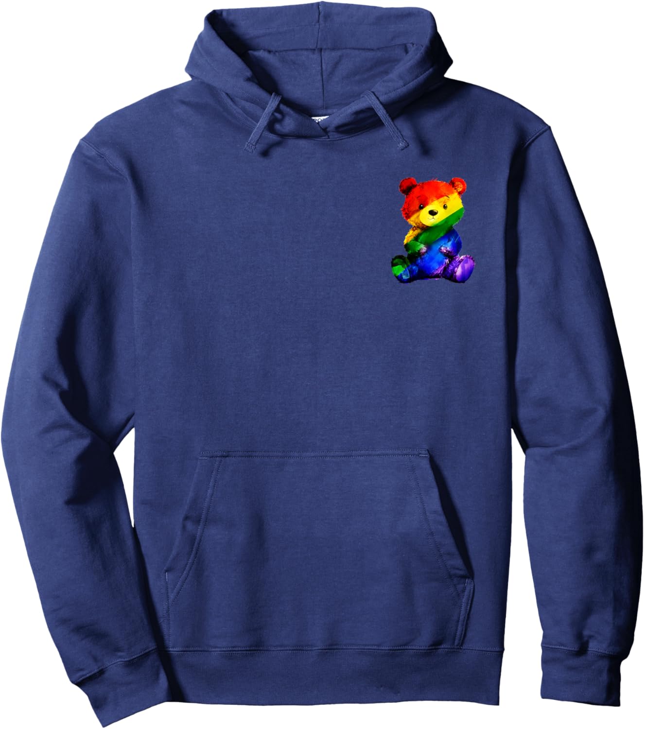 Bear Lover Pride Month Proud Husbear Rainbow Gay Pride LGBT Hoodie - Hoodie | Navy
