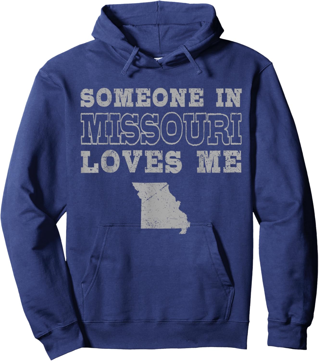 Someone In Missouri Loves Me Vintage US State Hoodie - Hoodie | Navy