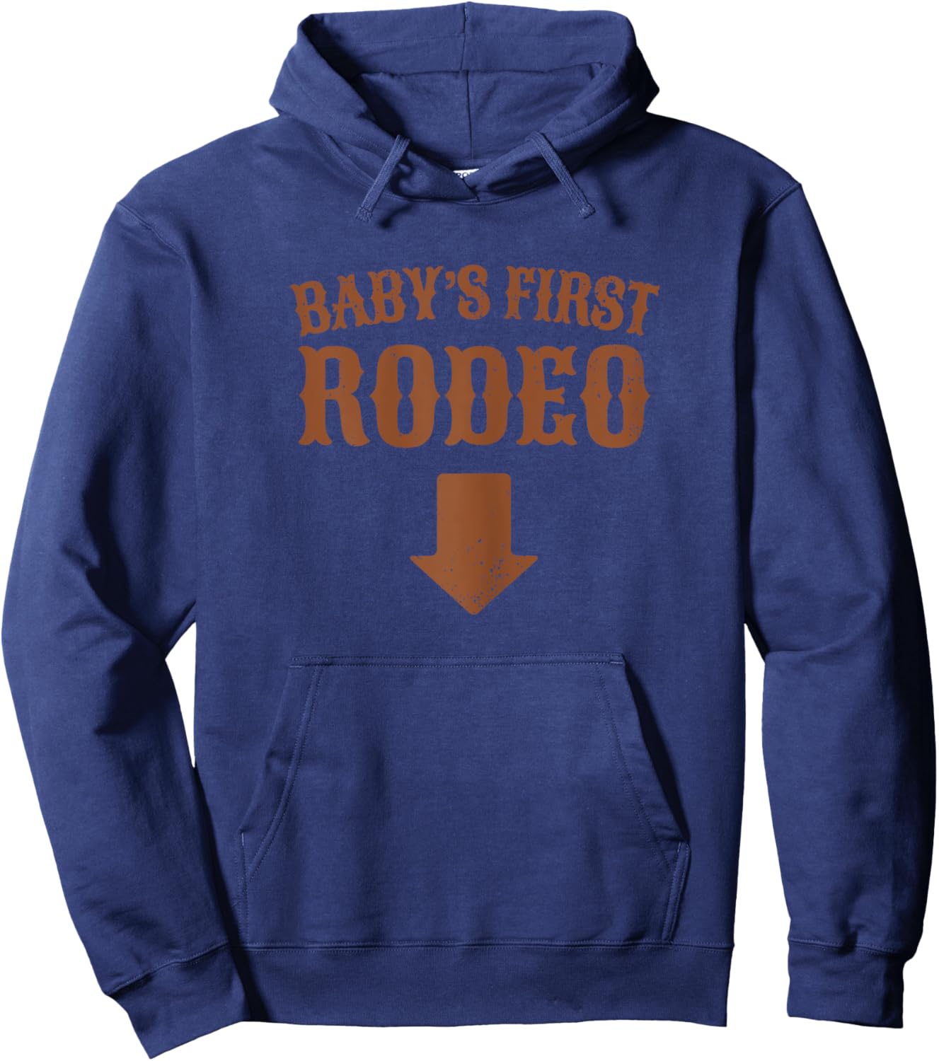 Pregnancy Rodeo Outfit Funny Mom To Be Pregnancy Cowgirl Hoodie - Hoodie | Navy