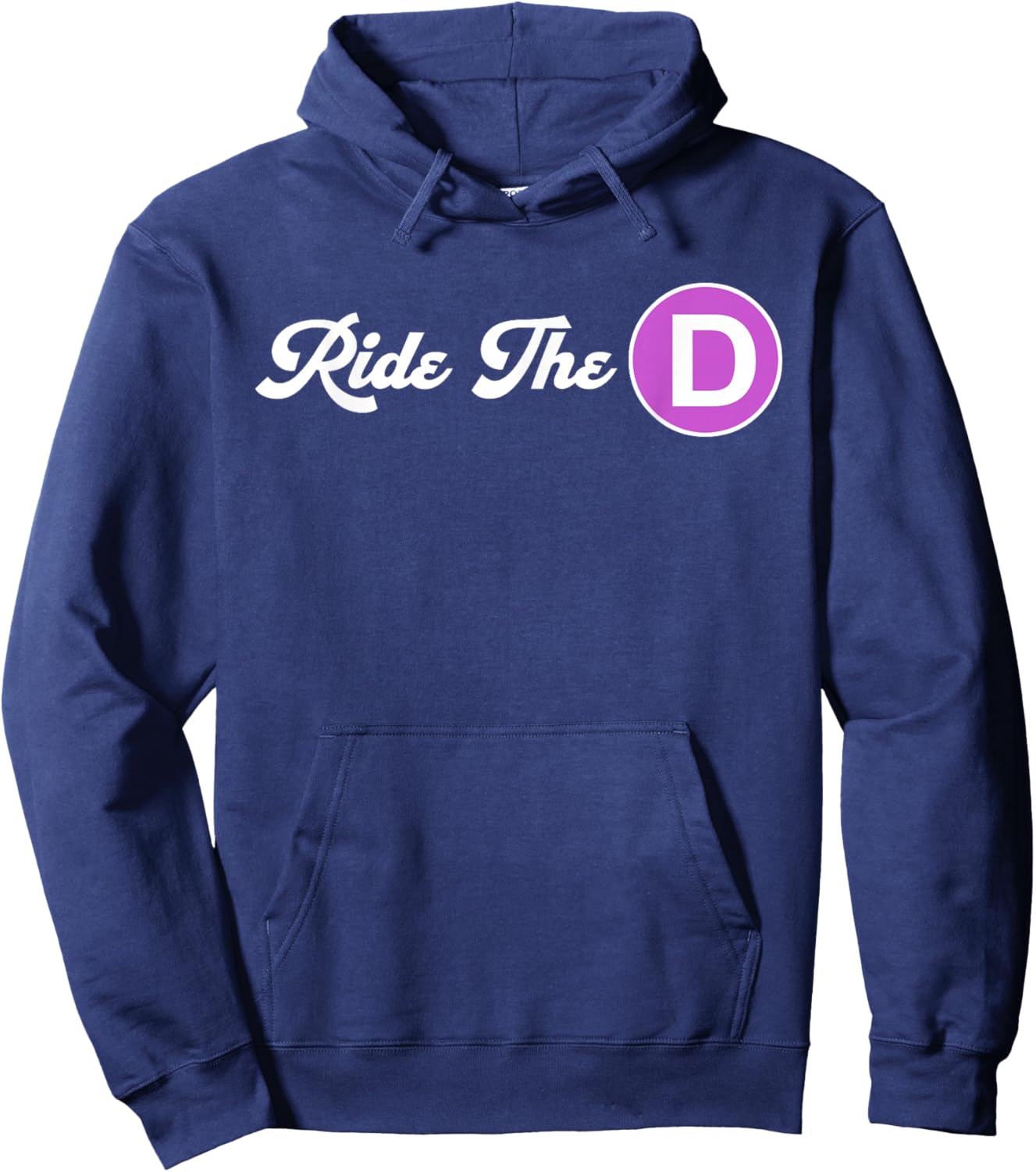Metro Ride The D Shirt Hoodie - Hoodie | Navy