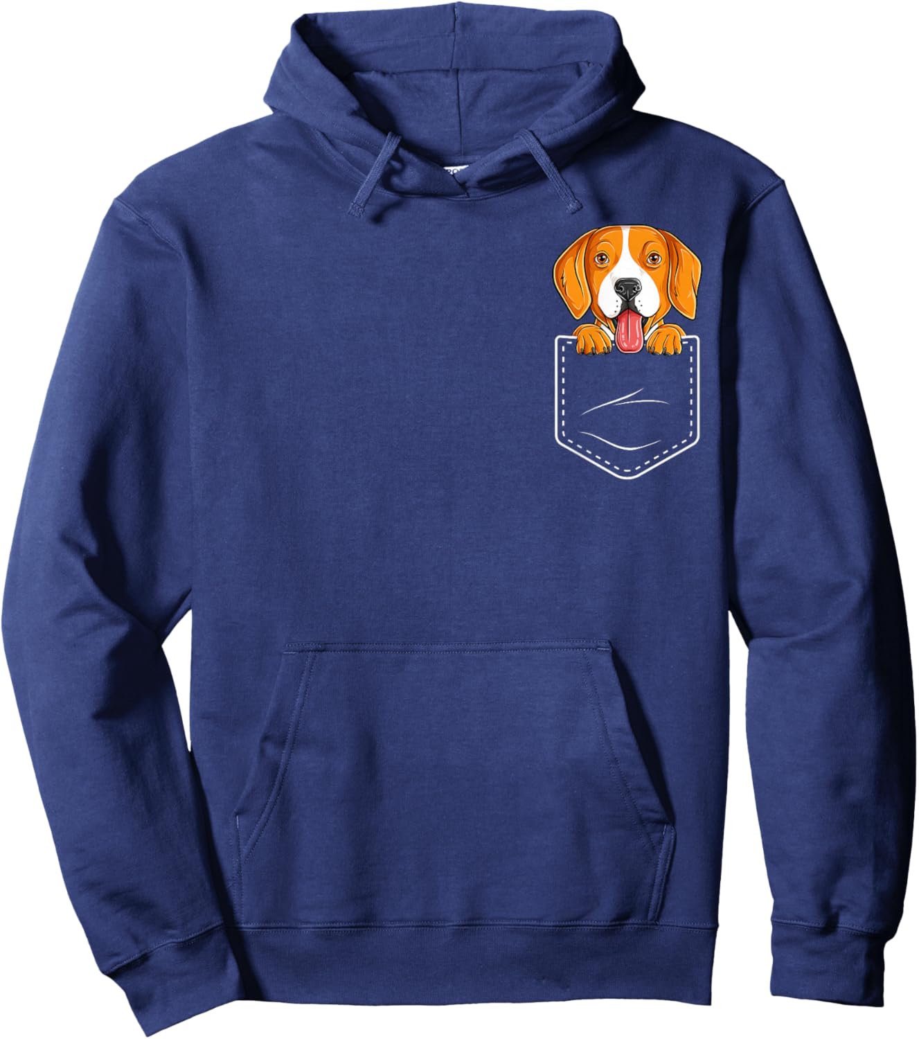Beagle Dog In The Pocket Funny Beagle Lovers Men Women Kids Hoodie - Hoodie | Navy