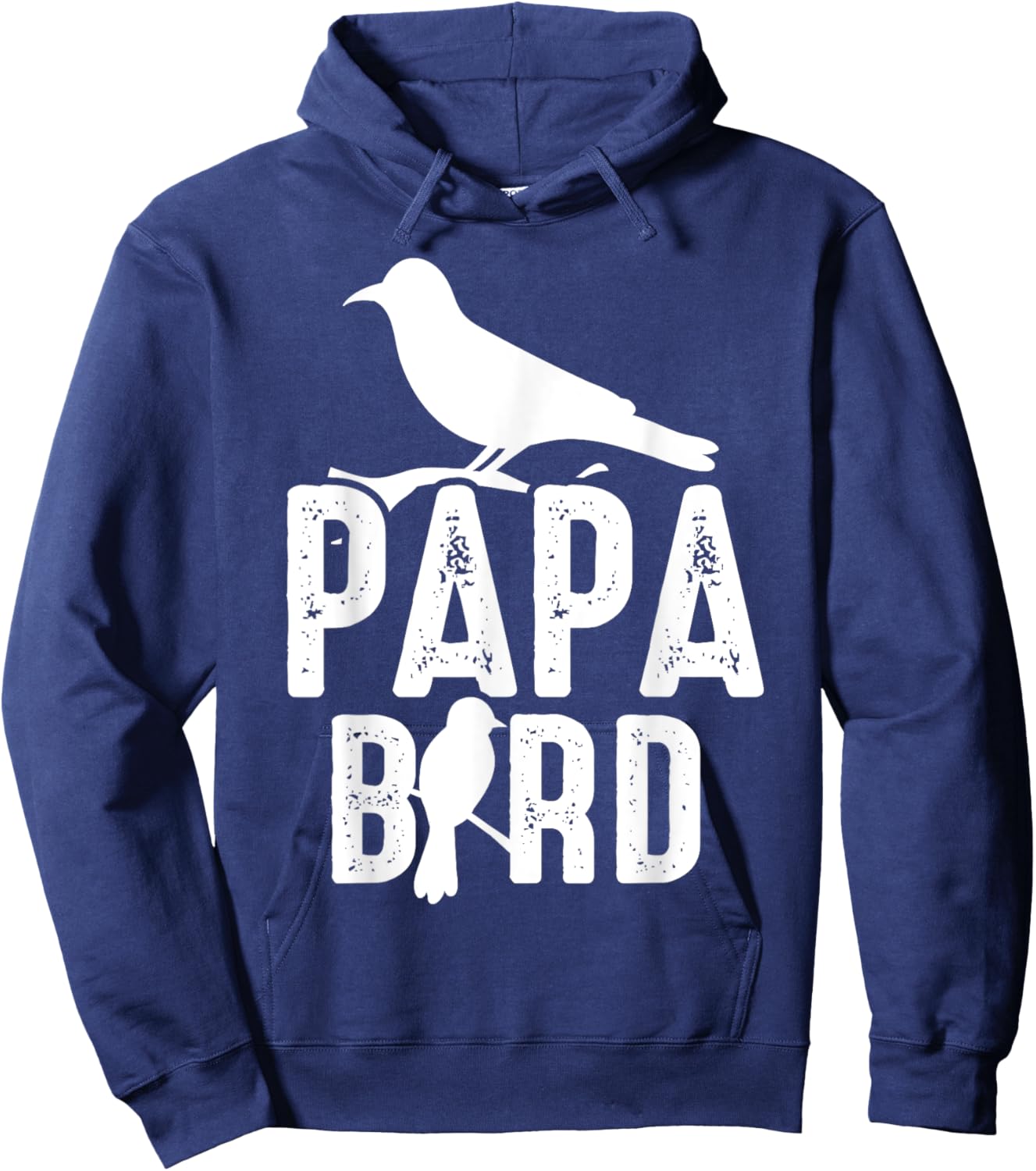 Papa Bird Father Day Funny Dad Birds Quote Saying Hoodie - Hoodie | Navy